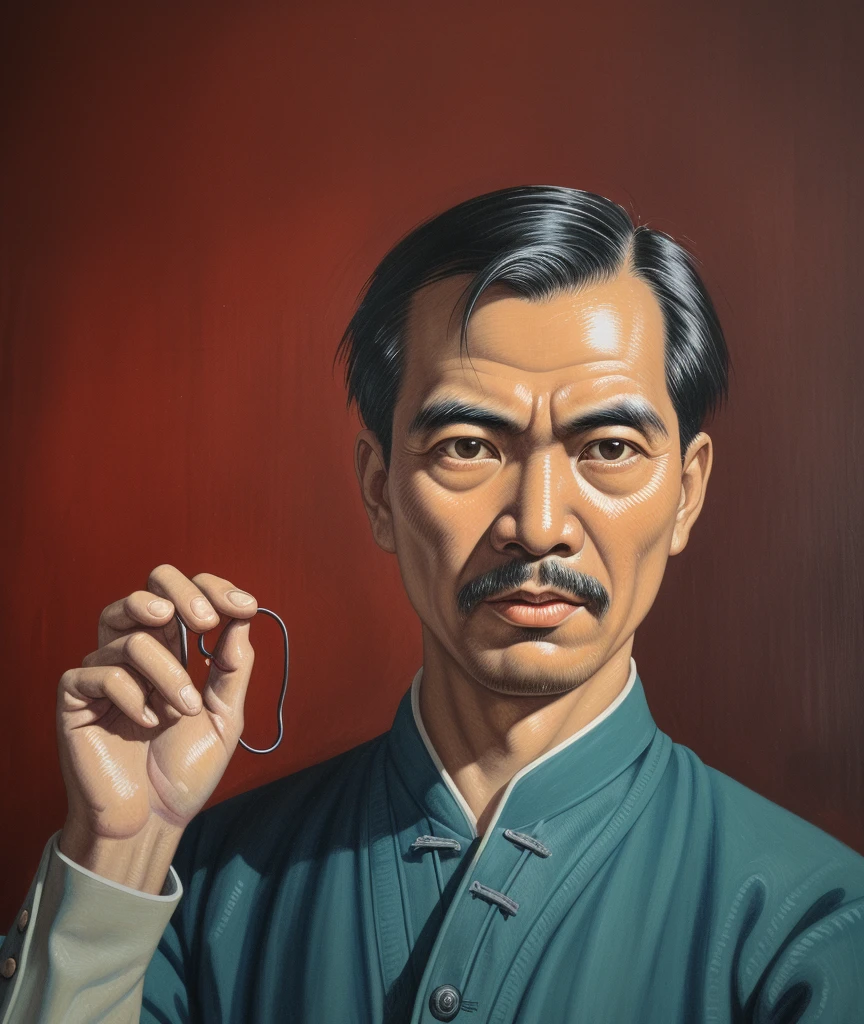 arafed man in black jacket smoking a cigarette in dark room, inspired by Chen Daofu, inspired by Li Tiefu, inspired by Hu Zao, inspired by Sō Shiseki, inspired by Xie Huan, inspired by Wang Mian, inspired by Dong Yuan, inspired by Cheng Zhengkui, inspired by Wu Daozi --auto