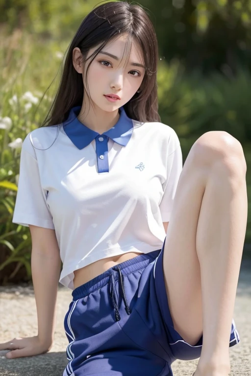 school swimwear、real、photograph、18-year-old、beautiful girl、spread legs、Bust Normal。 NSFW