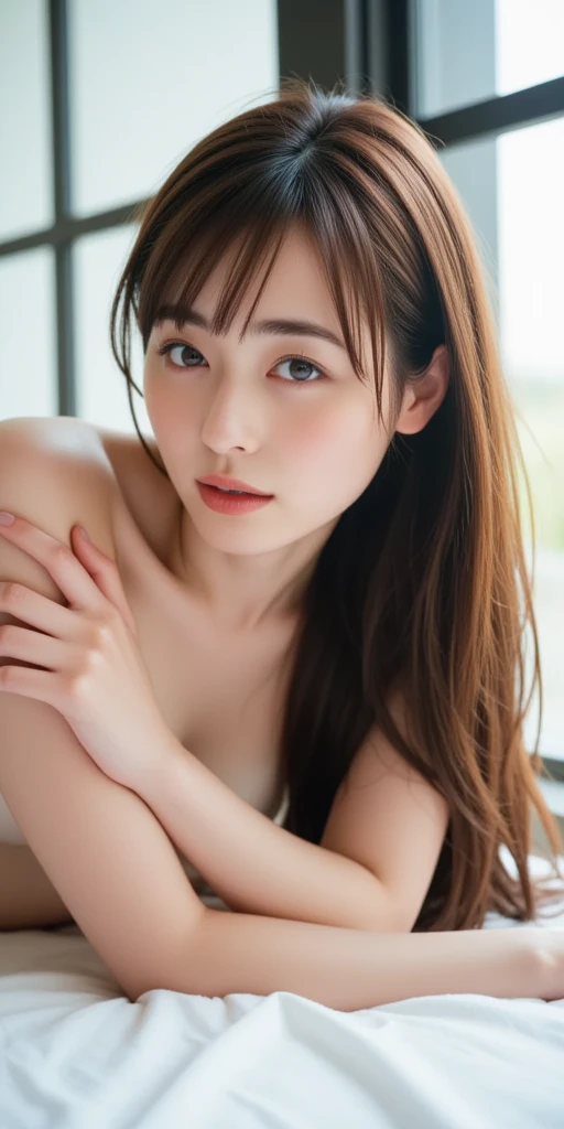 best quality, face focus, soft light, ultra high res, (photorealistic:1.4), RAW photo,
1japanese girl, solo, cute, (pupil, lights in the eyes), detailed beautiful face, (big chest),(high resolution detail of human skin texture), exposed cleavage
(long hair),
indoor,
Damask Shirt Dress,
(portrait)