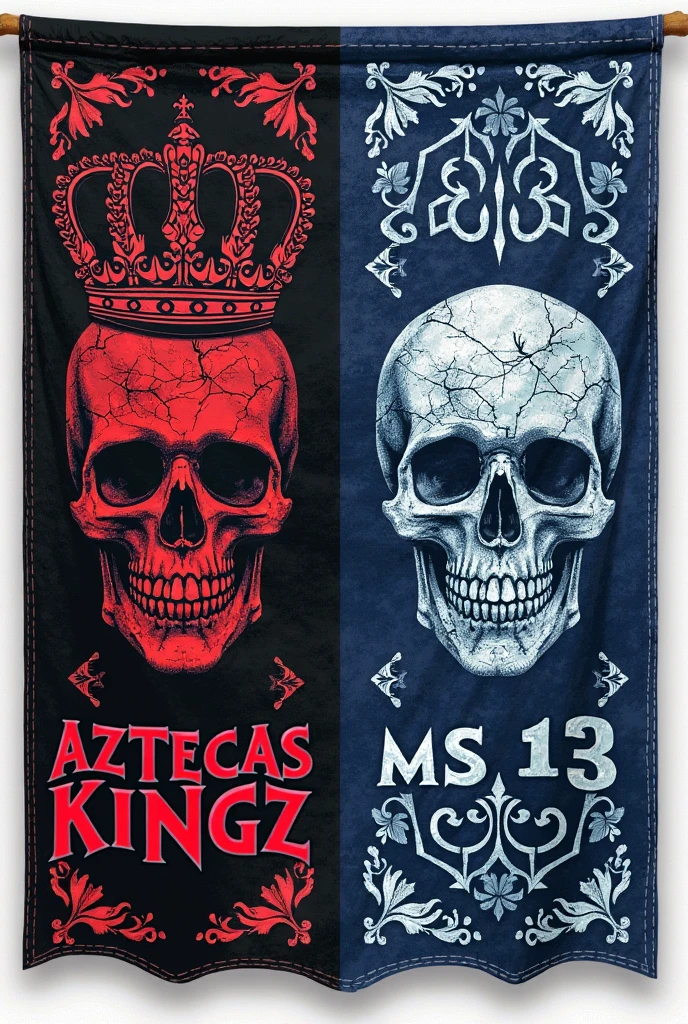 4 skulls, 2 on top and 2 on the bottom, with a Paraíba warehouse badge around the 4 skulls with the letters V.And behind it, as if it were an eagle, the skull on top must be pink, all in cartoon style.