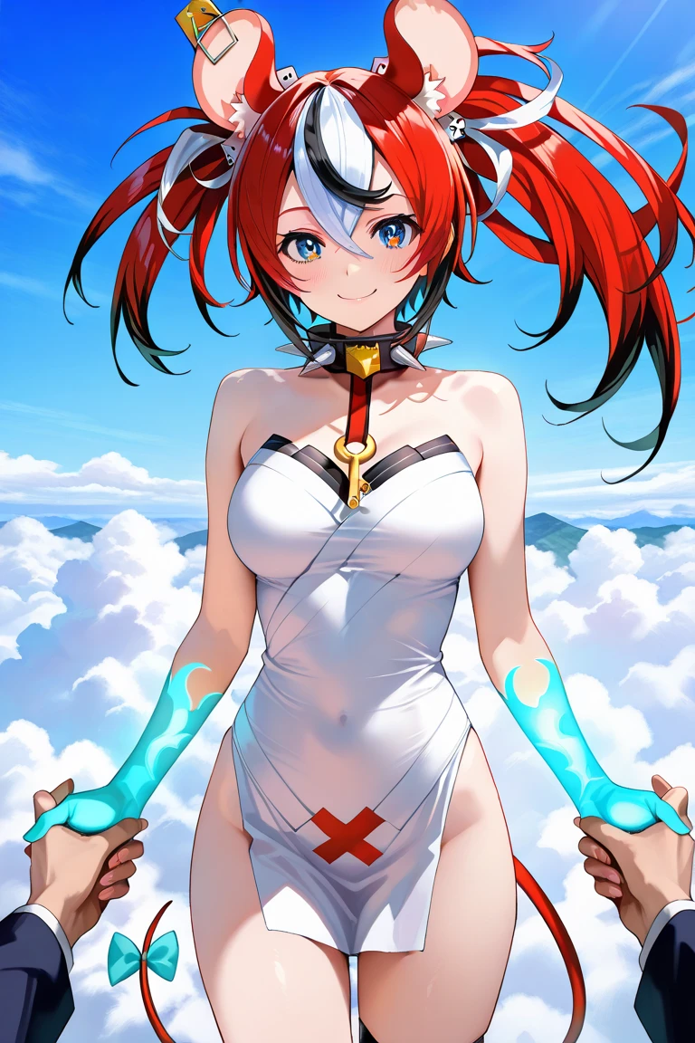 (masterpiece, best quality, high resolution:1.2),(action pose:1.2),
((cinematic lighting, movie still, film grain)), lifelike texture, limited palette, coherent shadows, coherent light, dim lighting, depth of field,
detailed face, detailed eyes, detailed skin, extremely detailed, intricate details,
<lora:Popful_Mail_SD_1.5:1>, PFM, red hair, blue eyes, (1girl, happy, determined), solo, looking at viewer, medium breasts, ((flames in background, night, smoke in background, city)), (((cowboy shot))),