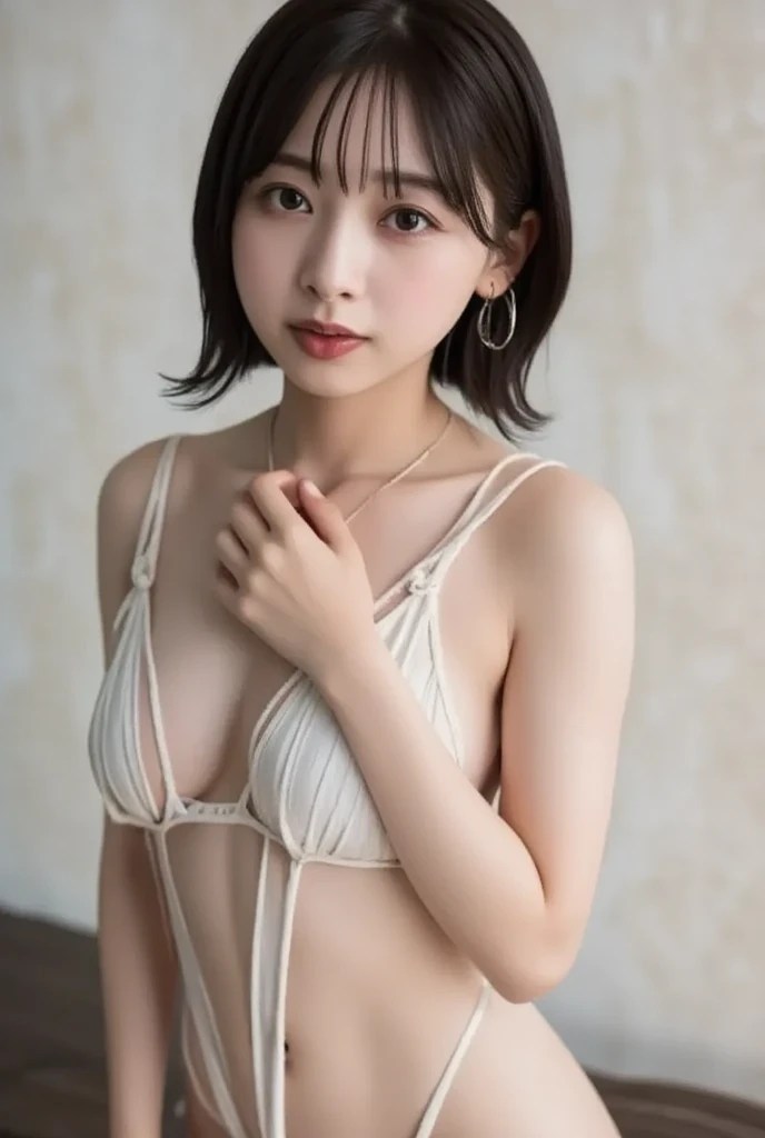 ((realistic lighting, highest quality, 8K, masterpiece, medium shot: 1.3)),20 years old Korean young girl, clear focus: 1.2, 1 girl, perfect figure: 1.4, slim abs: 1.1, ((dark brown hair)),  body , (outdoor, night: 1.1), slender girl, pale and soft skin, white skin, smooth skin,in the university courtyard, sleeping in bed, super fine face, fine eyes, double eyelid,(tartan check miniskirt),back vision