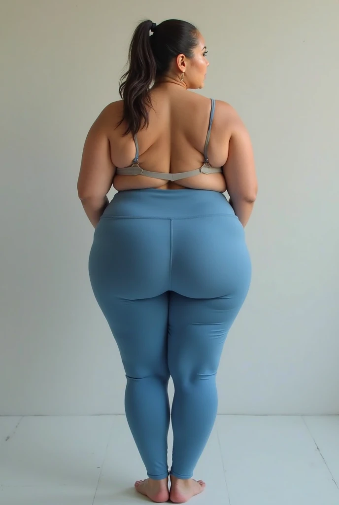 Madhubala bollywood beautiful actress sexy curvy plus size huge figure woman in a SHEIN LUNE Heart-Shaped Dog Round Neck Short Sleeve Crop Top, Casual Color: Dusty Blue , stylish front facing standing position, full body view, full body shot, head to toe view, Head Jewelry for wedding, thick thighs, busty, , full body shot, round belly, full body view, full body shot, thick body, head to toe view, Colosseum, Rome, Italy: Historic amphitheater with ancient Roman ambiance.
