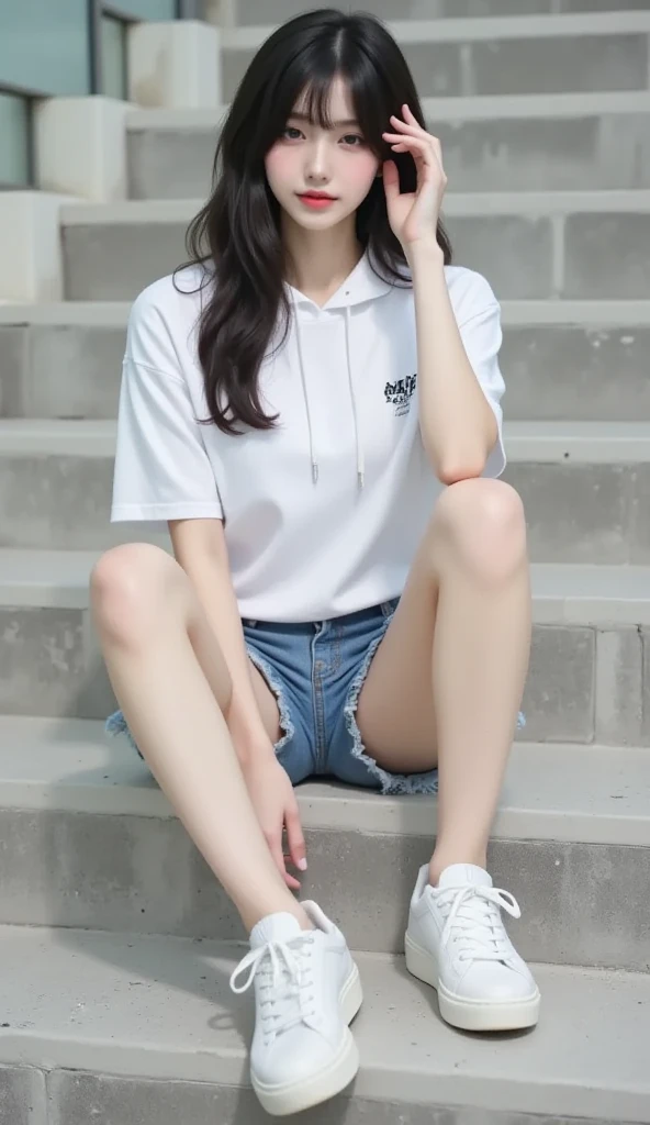 ((Best Quality, 8K, Masterpiece:1.3)), Focus: 1.2, Perfect Body Beauty: 1.4, Buttocks: 1.2, ((Layered Haircut, Breasts: 1.2)), (Wet Clothes: 1.1) , (Rain, Street:1.3), Bandeau Dress: 1.1, Highly Detailed Face and Skin Texture, Delicate Eyes, Double Eyelids, Whitened Skin, Long Hair