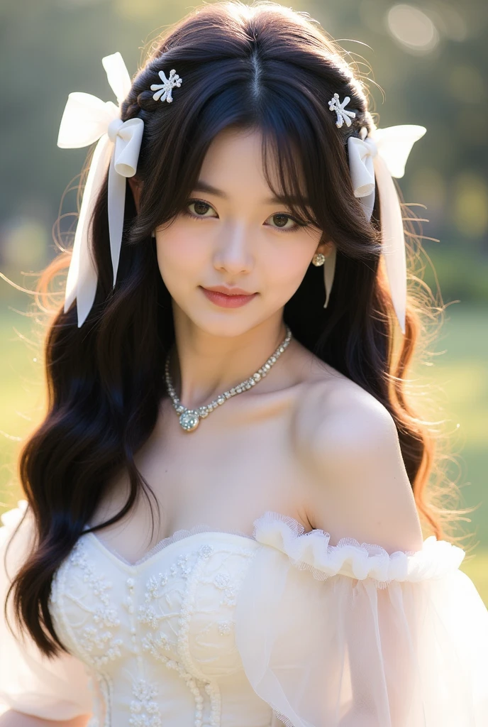 (daydream), 1girl, (beauty breast (upper body)), 1girl, (erotic_, (masterpiece)), kim Yoo-jung, (aphrodite goddess), pretty young face (Russian) (Asian), adept art, very best quality detailed face:1.5, (8k HD graphic, (soft and chill light), best quality detailed ultra highres:1.2 dynamic lighting, artstation, winner photography, volumemetricslighting), (blur background)