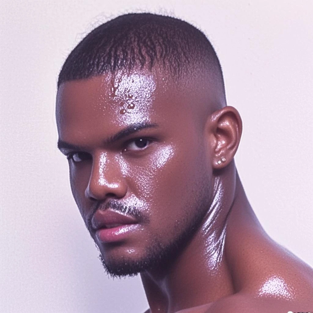 score_9, score_8_up, score_7_up, score_6_up, score_5_up, score_4_up, (big black men), (dark skin:3), Idris elba, very dark black brown skin, tongue out, pec fuck, large pectorals, male, spread legs, looking at you, smug, anus, balls, flaccid, foreskin,
