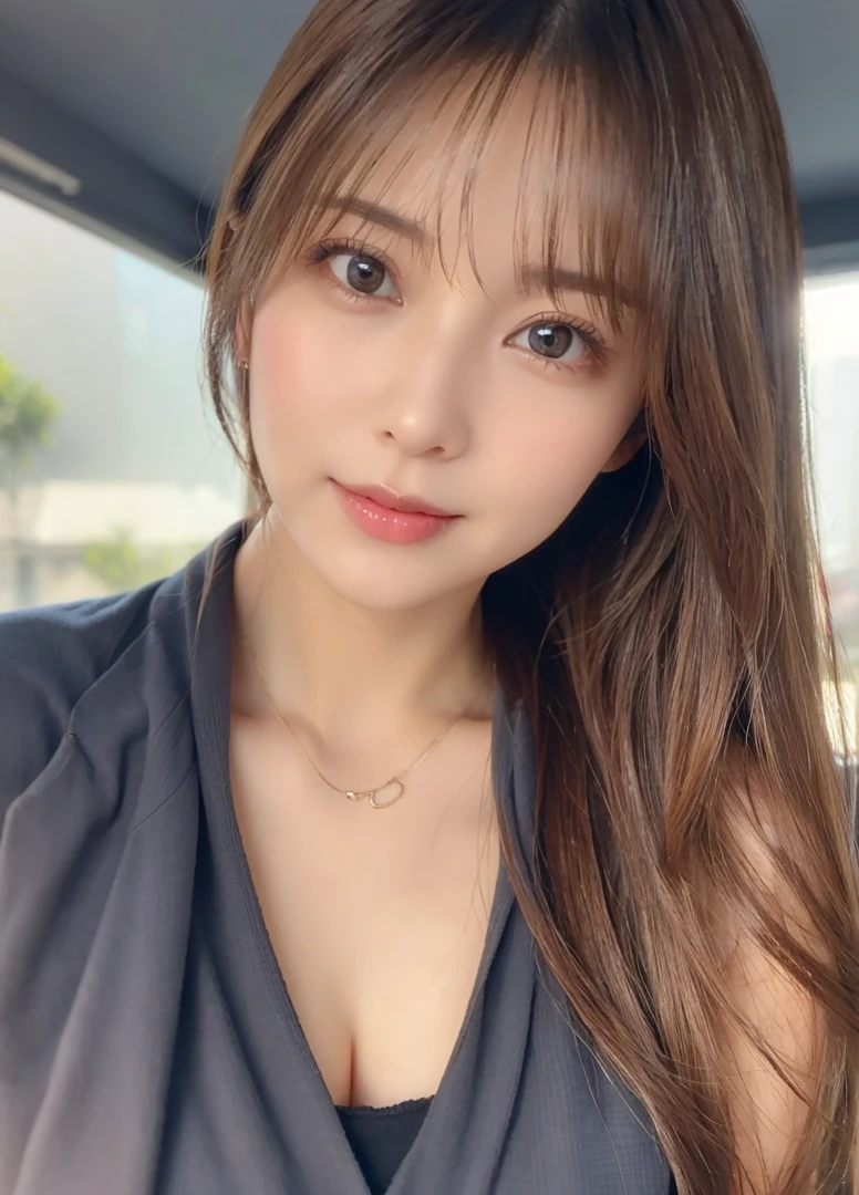A Japanese Lady、Beautiful face、Longhaire