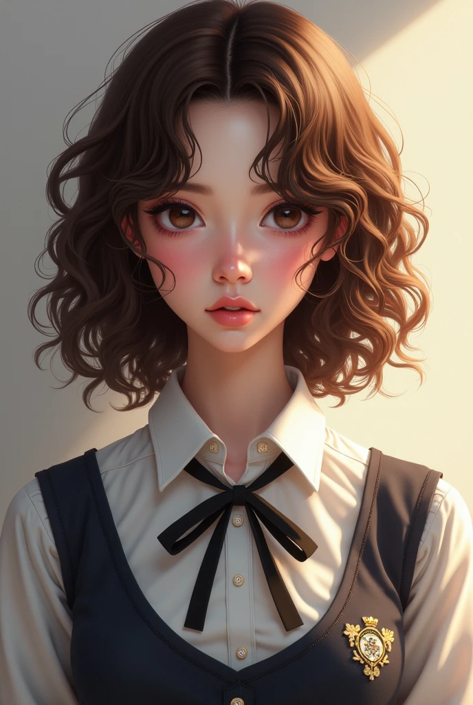 a girl with short curly hair, differente angles, in the style of children book character, character sheet, white background --auto --s2