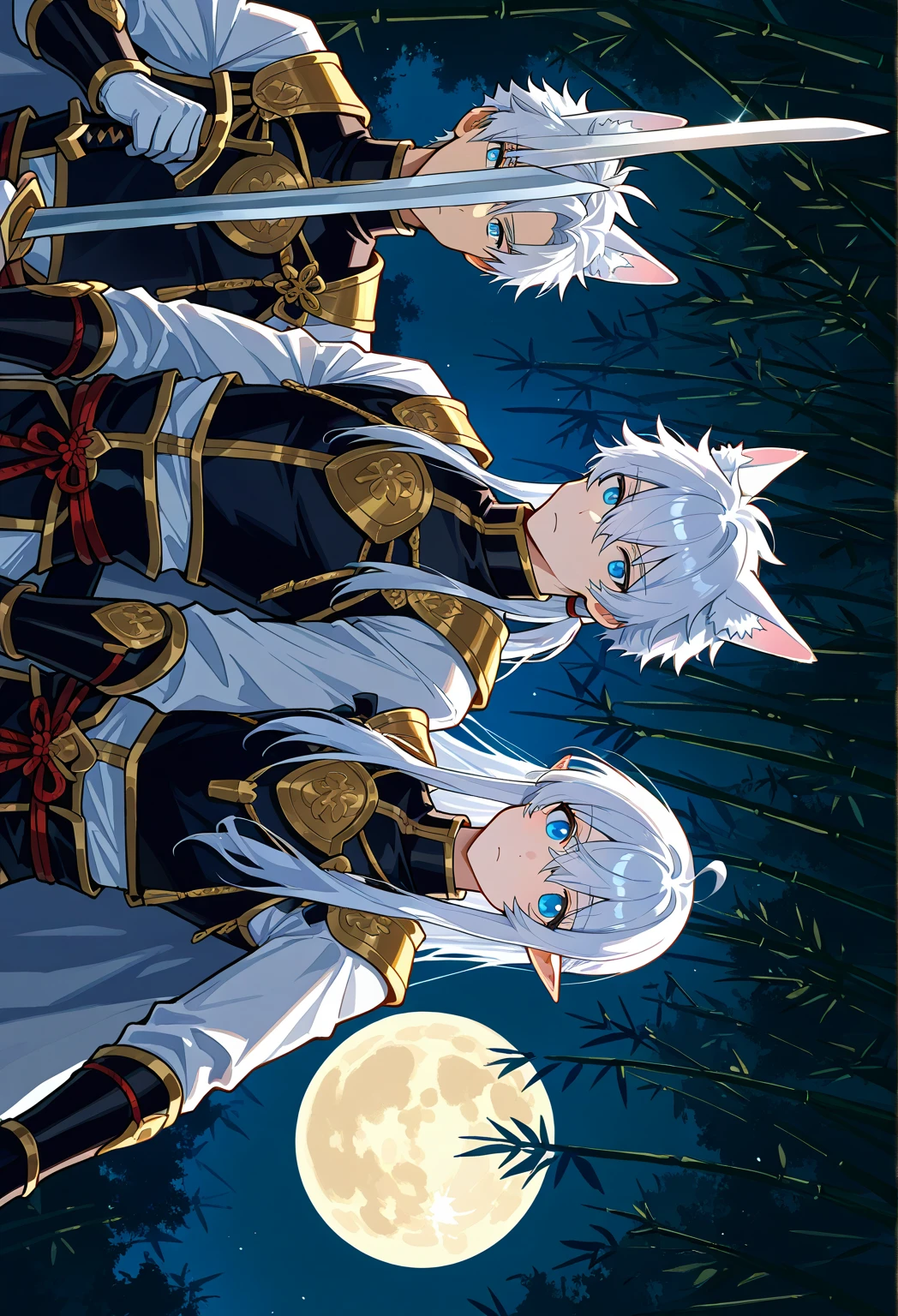 Shark Man Beard Squirrel Woman Couple White Hair Resort