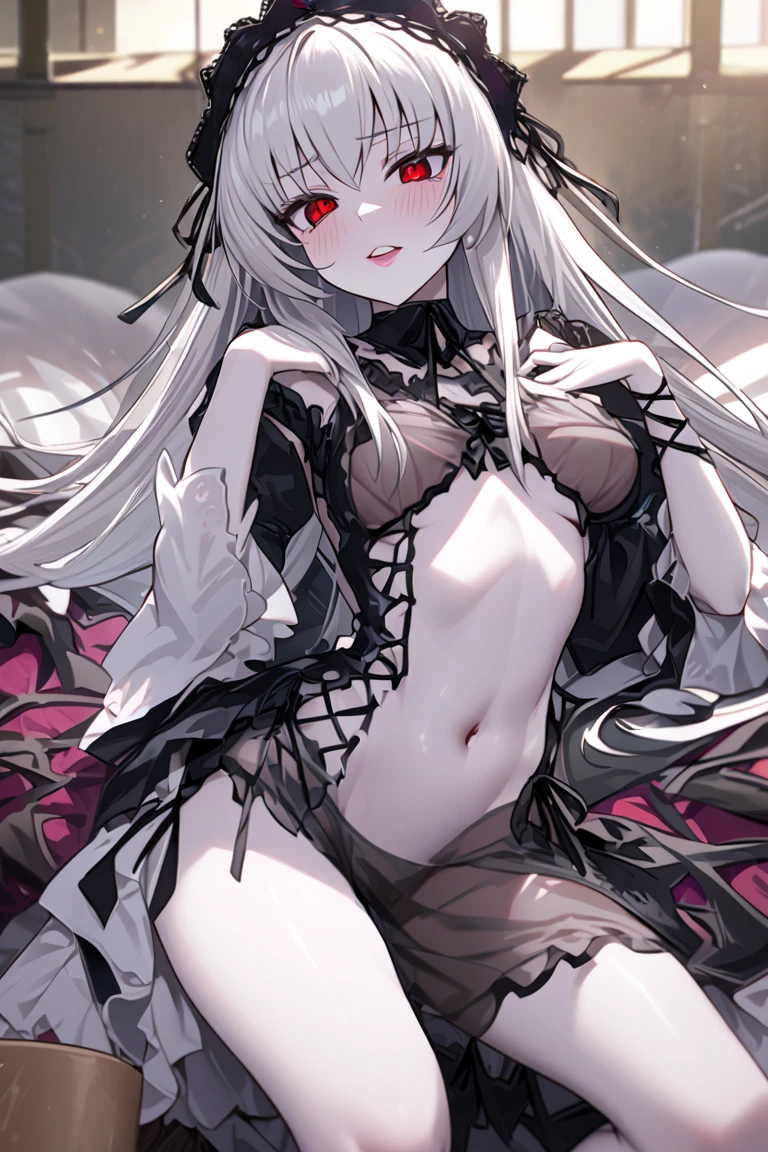 (masterpiece, highest quality, perfect anatomy, textile shading, gleaming skin, detailed skin)BREAK, 
elie macdowell, green eyes, hairband, hair ribbon, Large Breasts, butt, BREAK, 
City Street, Dark Back Alley, BREAK,

Open mouth, closed eyes, (nude:1.3), 
nsfw,(arms up:1.4),(pubic hair:1.2),(cameltoe:1.2),(love juice:0.7), BREAK, 

(lying, on back:1.5), BREAK,
from above, BREAK,
Jail, BDSM, chain, chained, (bondage:1.5), slave, torture, cage, Suppressed, BREAK

 elegant,
(embarrassed,nose blush:1.3),,(vulgarity:1.1),(fucked silly:1.1),(steam:1.1),(wet:0.7),(trembling:1.1),(tears:0.8) ,(drooling:0.7),(sweat:1.1),after sex