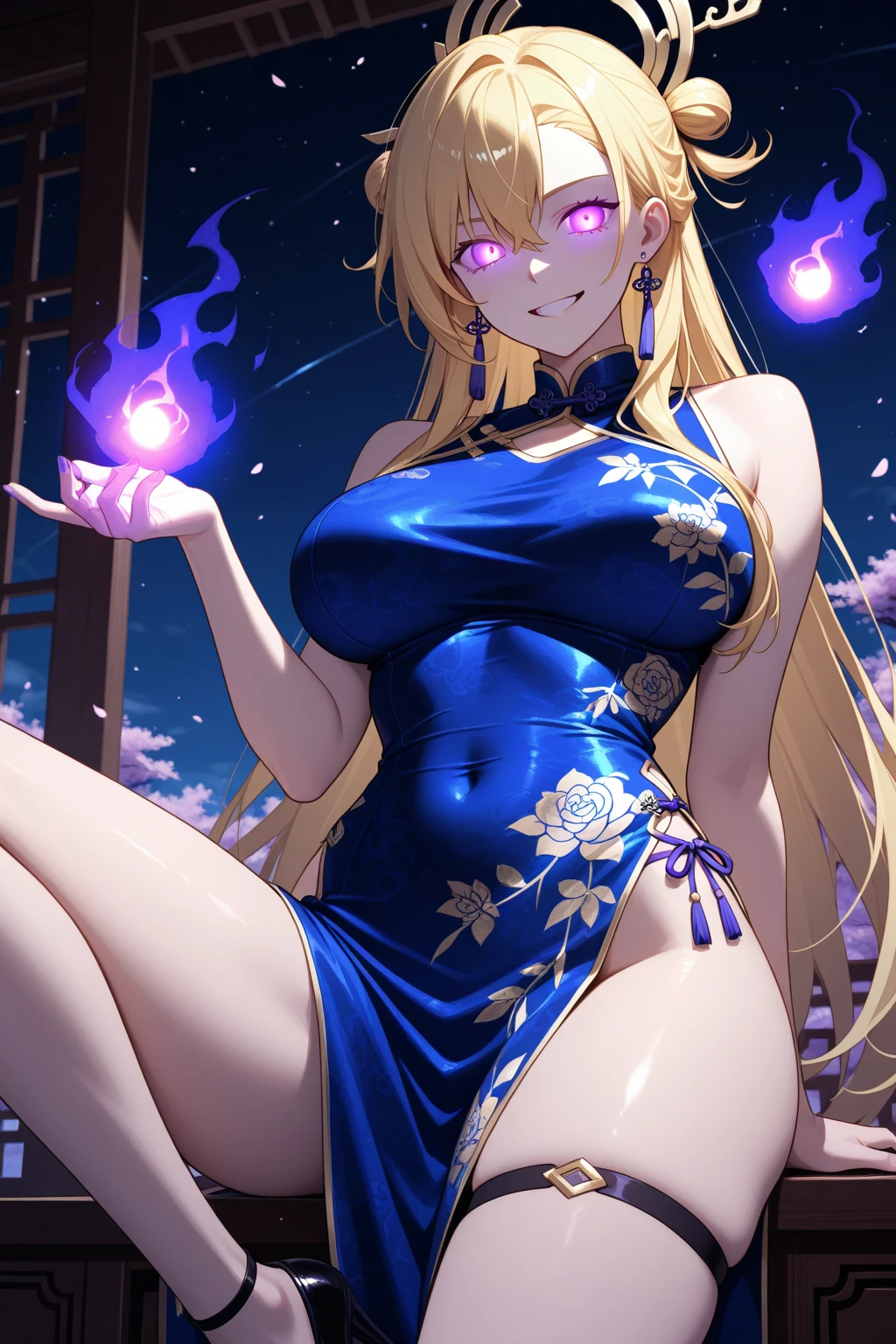 (((Highest quality))), (((High resolution))), (((masterpiece))), ((Super detailed)), (figure), ((Very delicate and beautiful)), ((Super detailed)), (((20-year-old))), ((Adult)), (((expensive))), Glowing Skin, Shiny body, breast focus, (((((Super big breasts))))), Elegant smile, ((Big round eyes)), Cute eyes, Droopy eyes, both hands, Five Fingers, No extra hands, Two legs, Thin legs, ((Biopunk)), ((meexpensiveic cloth)), (Android), Female type, Delicate metal decoration, (Medium length hair), (Hair shorter than shoulders), Braiding, ponytail, (See-through), ((Clothing that exposes the midsection)), (Shining brightly), Daytime, city, (Dark pink blonde), (Cheerleader), meexpensiveic blue, (meexpensiveic shining latex bikini), Camel Toe, Pussy juice, (A shining core in my heart), ((barefoot)),