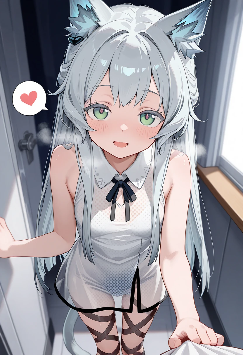 Original Character, Volumetric Lighting, Best Shadows, Shallow Depth of Field, Portrait Of Stunningly Beautiful Girl, , Delicate Beautiful Attractive Face With Alluring Black Eyes, Half Closed Eyes, Thick Eyebrows, Yawning, Open Mouth, Cute Fangs, Lovely Small Breasts, Layered Medium White Hair, Blush Eyeshadow, Thick Eyelashes, Kigurumi Animal Pajamas, In The Dreamy Attic Bedroom, Sitting On Comfortable Bed, With Animal Pillows, Moon Stars Clouds Lovely Duvet Cover, Under The Circular Round Window, (Highest Quality, Amazing Details:1.25), (Solo:1.3), Brilliant Colorful Paintings,, (best quality:1.2), (HDR:1.2), ((extremely detailed _8k_cg)), (masterpiece:1.1), (super) in detail, (masterpiece), (best illumination), (best shadow), 8 k, 4 k, fine detail, amazing, high quality, film, highres, original, ultra-detailed, colorful, (extremely detailed CG unity 8k wallpaper), an extremely delicate and beautiful, cinematic angle, anime girl, tomando banho em Rio com pop push, scenario, com roupas set transparency = 100,low,pop push,revel, female,open arms,normal,easy removing, set clothing distancing = 10,low quality,transparent camisola = set transparency = 100, story between friends playing early in the morning, olhando para o telespequitador, education nu totalmente, molhada, roupa transparente, big bussy, foco na pussy, pussy detalhada, invisible panties,devagina detailing,focus below the groin,view below the legs,young 5 years kid,raised skirt,hentai,sex shop