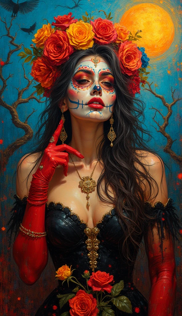"Retrato de horror aterrorizante de um lobisomem aterrorizante encorpado com dentes afiados, Situado em uma cabana de floresta ambiente escuro. The artwork shows the sinister atmosphere of Poland's enigmatic folklore."