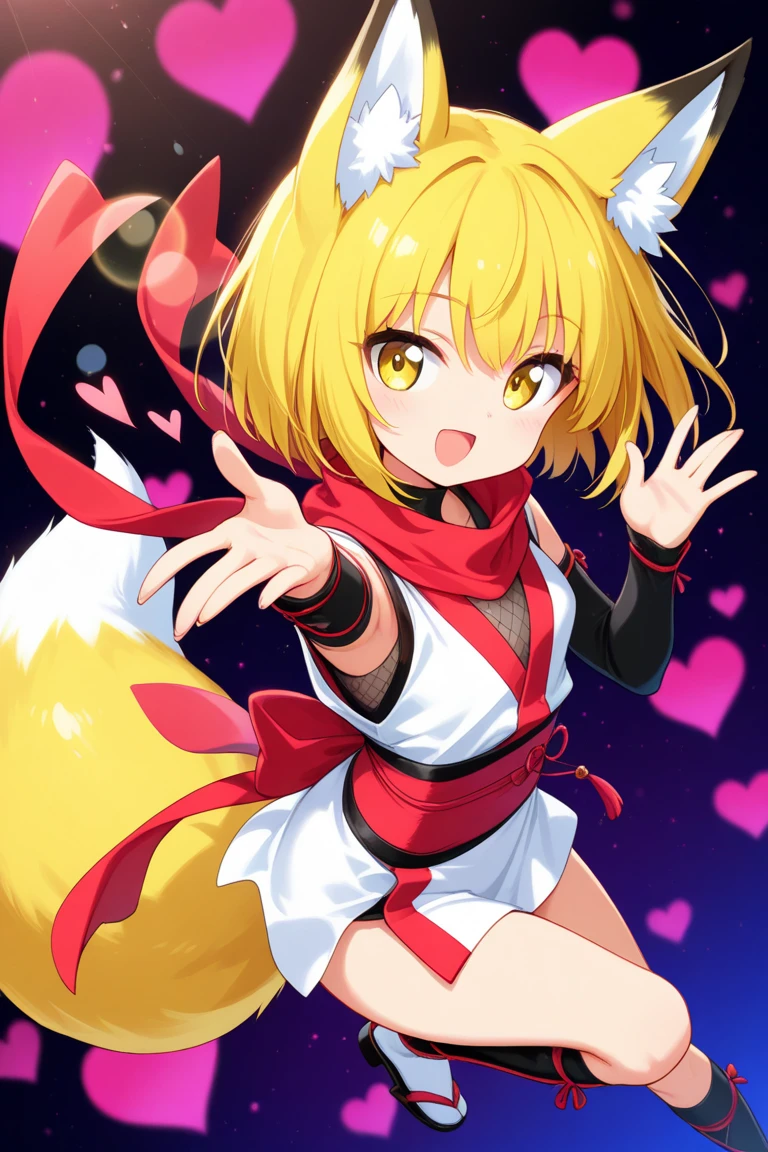 Children's Girl Fox Ears Foxtail Navel Japanese Style Skirt Yokai