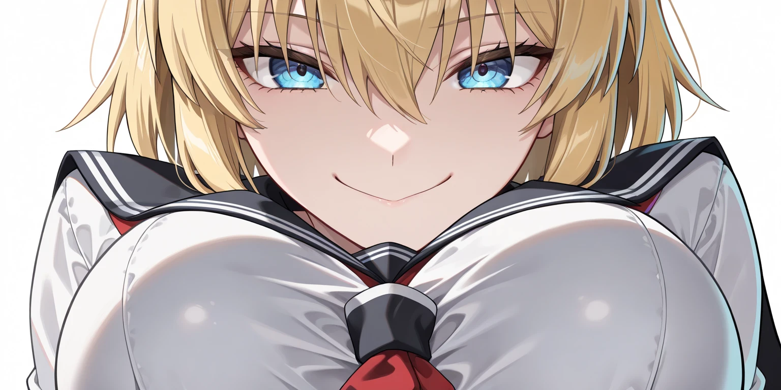 1girl, arcueid brunestud, blonde hair, red eyes, evil smile, breasts, blood, detailed facial features, detailed body, dramatic lighting, dark fantasy, cinematic, photorealistic, hyper detailed, 8k, masterpiece