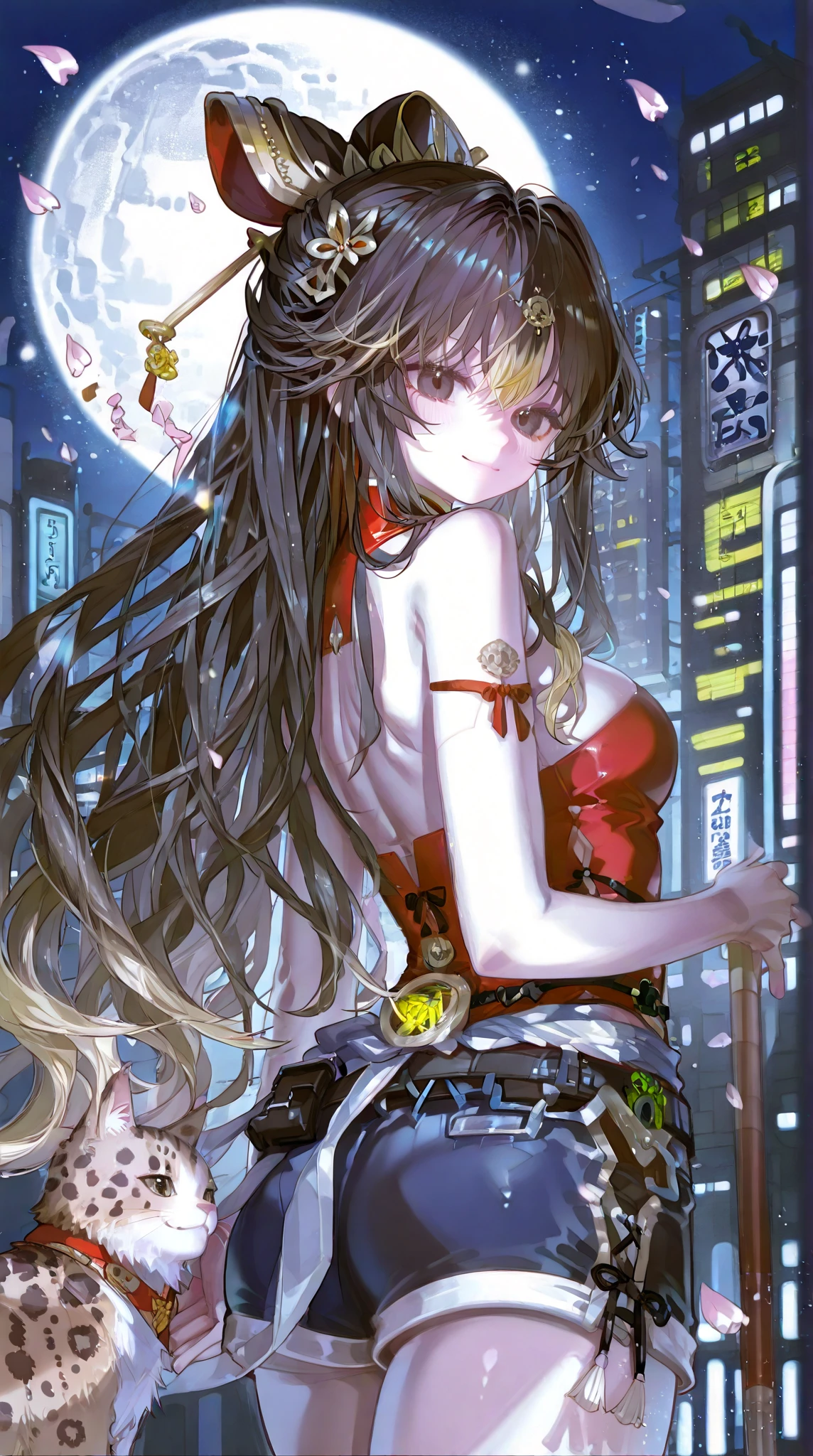 realism: 2, beautiful, Asían, perfect body, messy hair, long hair, full body, cute lengerie, --auto --s2