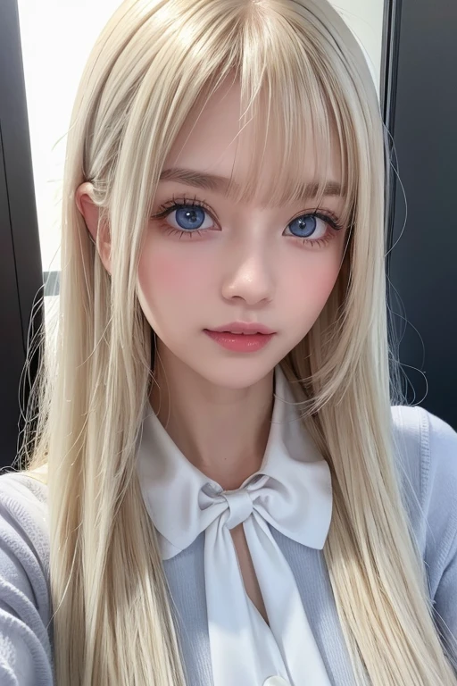 White, clear, shiny and bright skin、17 year old cute sexy little very beautiful face、Straight super long blonde hair that shines in dazzling light、Beautiful blonde hair dancing wildly in front of her cute and beautiful face、Silky long bangs that cover the cute eyes、blonde hiding her sexy face、Very beautiful long blonde hair、sexy cute young beautiful girl、very big breasts、Super long natural young blonde with dazzling light highlights、hair above eyes、片hair above eyes、hair between eyes、Very beautiful, bright and dazzling, pale light blue big eyes、extremely big eyes、small face beauty、cheek gloss highlight
