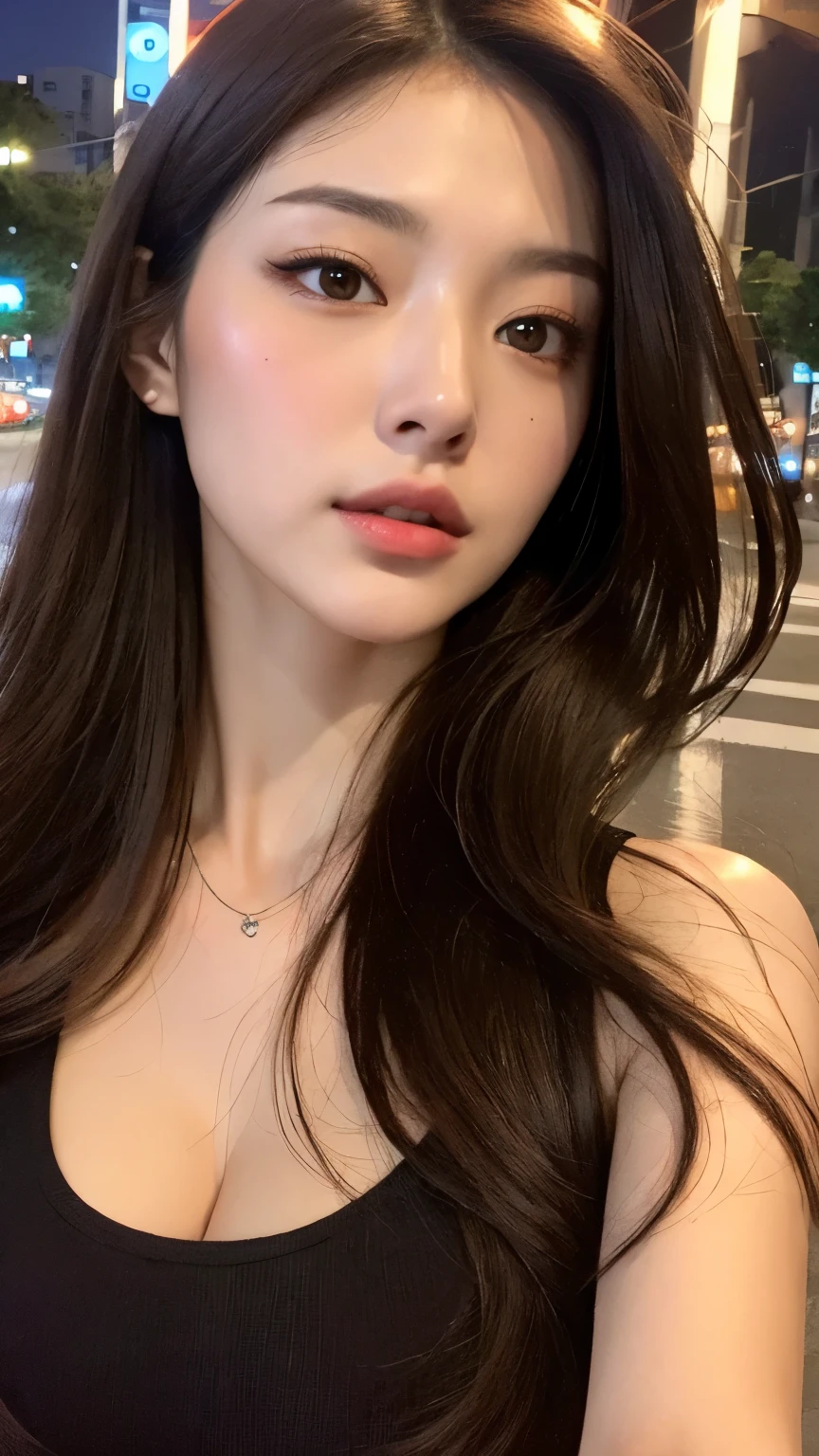 ((Highest quality, 8k, masterpiece :1.3)), One Girl, Open your mouth, ((close your eyes)), Red lipstick:1.2,Heavy makeup:1.2, Beautiful woman, Big Breasts:1.3, Highly detailed face, double eyelid, Blur the background, Slim face, city, sunny, nature,garden,cherry blossoms,Looking into the camera,White loose blouse,(Purple tight skirt),(masterpiece: 1.3), (Maximum resolution: 1.4), (Ultra-high resolution: 1.2), Cinematic Light, Ultra-high resolution, (Detailed eyesと肌), (Detailed facial features), 8k resolution, Perfect Style, Beautiful expression、Highly detailed face and skin texture、Detailed eyes、Glitter Eyeliner:1.2、((Pure white skin:1.4)),Glossy Lips:1.2、((Full Body Shot:1.2)),(Straight Hairstyles、Light brown hair)、One-length long hair、175cm,From above