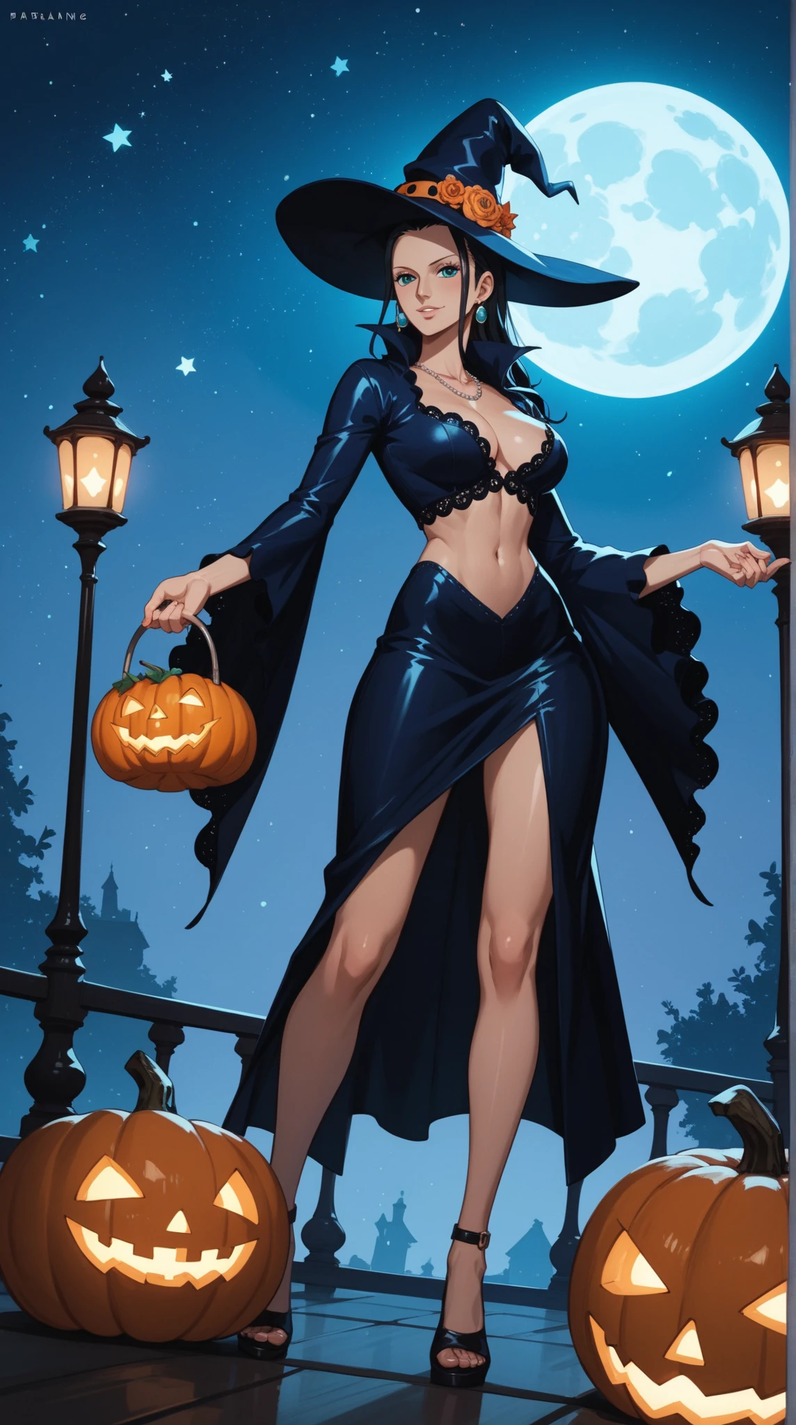 Curvaceous,1 menina muito jovem,sitting on 1scary pumpkin,whole body view,vestido como uma bruxa,tall witch hat,coxa_Altos,Mini_saia,grande_Quadris,assustador,Fantasmas, dia das bruxas,Corar,Ahegao_rosto,cabelos pretos,olhos azuis violeta,heart-shaped_Alunos,Longas_Hair,tiny waist,alto detalhamento,