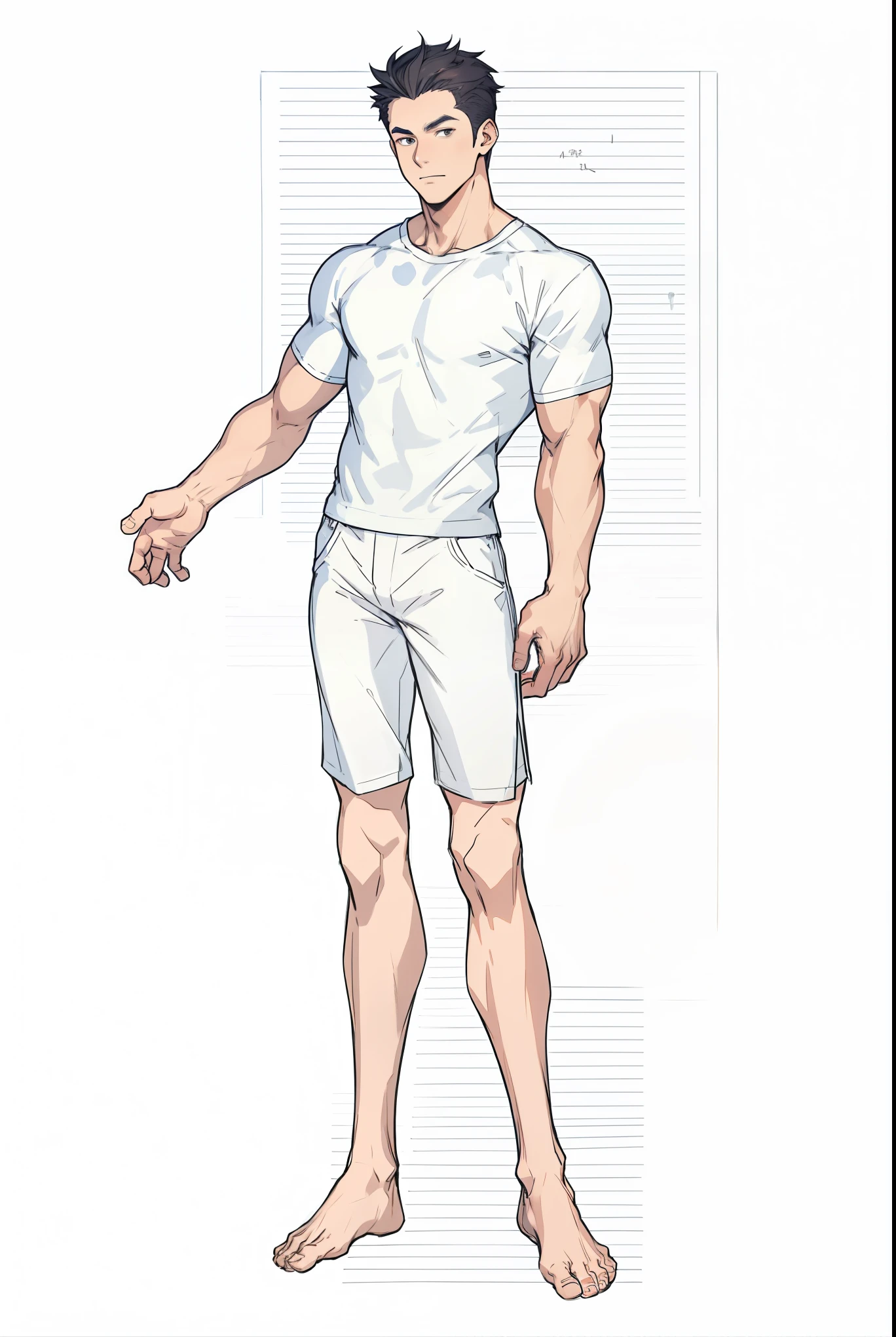 a anime of a man with purple hair and a blue underwear, beefcake pose, full character body, heroic masculine pose, male body, realistically proportioned body, whole body highly detailed, shirtless :: high detail, masculine pose, complete detailed body, realistic shaded perfect body, perfectly shaded body, oppai proportions, full body details, detailed body, character posing, bara, adult, anime spiky hair, anime man, muscle