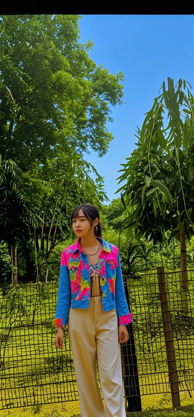 best qualtiy,tmasterpiece,A high resolution,1girll,Barbie skirt,hair adornments,Heart of the Ocean,The face does not change,,There is no fat in the body,Bigchest, Prominent cleavage,A high resolution, 4K, 8K, Background bokeh