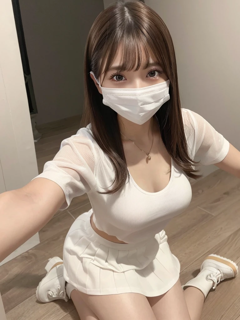(4k, Highest Quality), (realisitic, Photorealistic), (Yakian),
1 Girl, Solo, (Attribution to viewers),
perfect hand, looking_al_viewer, fair face, Short hair, (Pretty breasts, cleavage:1.2),18 years-old、Nogizaka Idol、pornstar、Korean Idol、gravure idol, s whole body,Pretty legs, Tight white t-shirt, Super mini pleated skirt, you can see panties, high-heel, Blurry Tokyo Tower background, Pink panties, Panty-in-skirt, skirtlift,