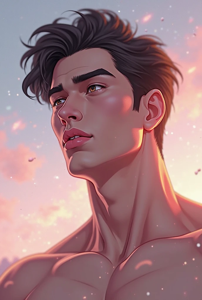 (extremely detailed CG unity 8k wallpaper, masterpiece, best quality),(best illumination, futuristic cyberpunk cityscape with advanced technology, attractive and clear-faced handsome boy, 3D character)