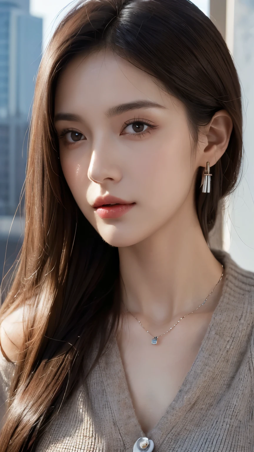 (nsfw:-2), (realistic, photo-realistic:1.4), (masterpiece, best quality:1.2), RAW photo, high resolution, intricate details, extremely detailed, realistic and sharp details, cinematic lighting, portrait, (bust shot, midriff:1.5), frontal photography, solo, 1girl, a Japanese woman, dark hair, (detailed face, beautiful detailed eyes, sophisticated nose), pale skin, collarbone, necklace, jewelry, large  breasts,(8K, RAW photo, highest quality, High resolution:1.1), (hyperrealistic:1.4),(realistic, photorealistic:1.3), soft light,realistic face,realistic body,realistic skin,disorganized,masterpiece,(cute:1.8), 17 years old, baby face, Beautiful big breasts,(long hair,ponytail,blond hair),(big:1.2),fine black eyes,innocent eyes,droopy eyes,Watery eye,open lips,blush,good style,colorful lights,film Grain,,look viewer,full Body,,young,85mm lens, f/ 1.4,professional lighting,portrait,photon mapping,radio city,Physically based rendering,japanese girl,, wearing black abaya hijab