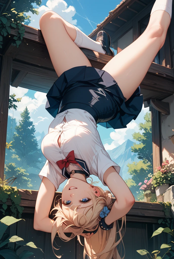 Silver Hair、beautiful girl、Runaway slave girl、Slave Collar、Tattered clothes、Your clothes are torn、Trapped、Suspension、Hanging upside down、Handstand、Hanging from a big tree、Rope gets tangled、Desperateに踠いている、Desperate、I'm in a hurry、Anxious expression(((SFW、sound、Highest quality、first-clasasterpiece、Normal body、8k、Detailed face、Ultra-precision、Normal hand、Normal finger、5Finger、Highest)))、whole body