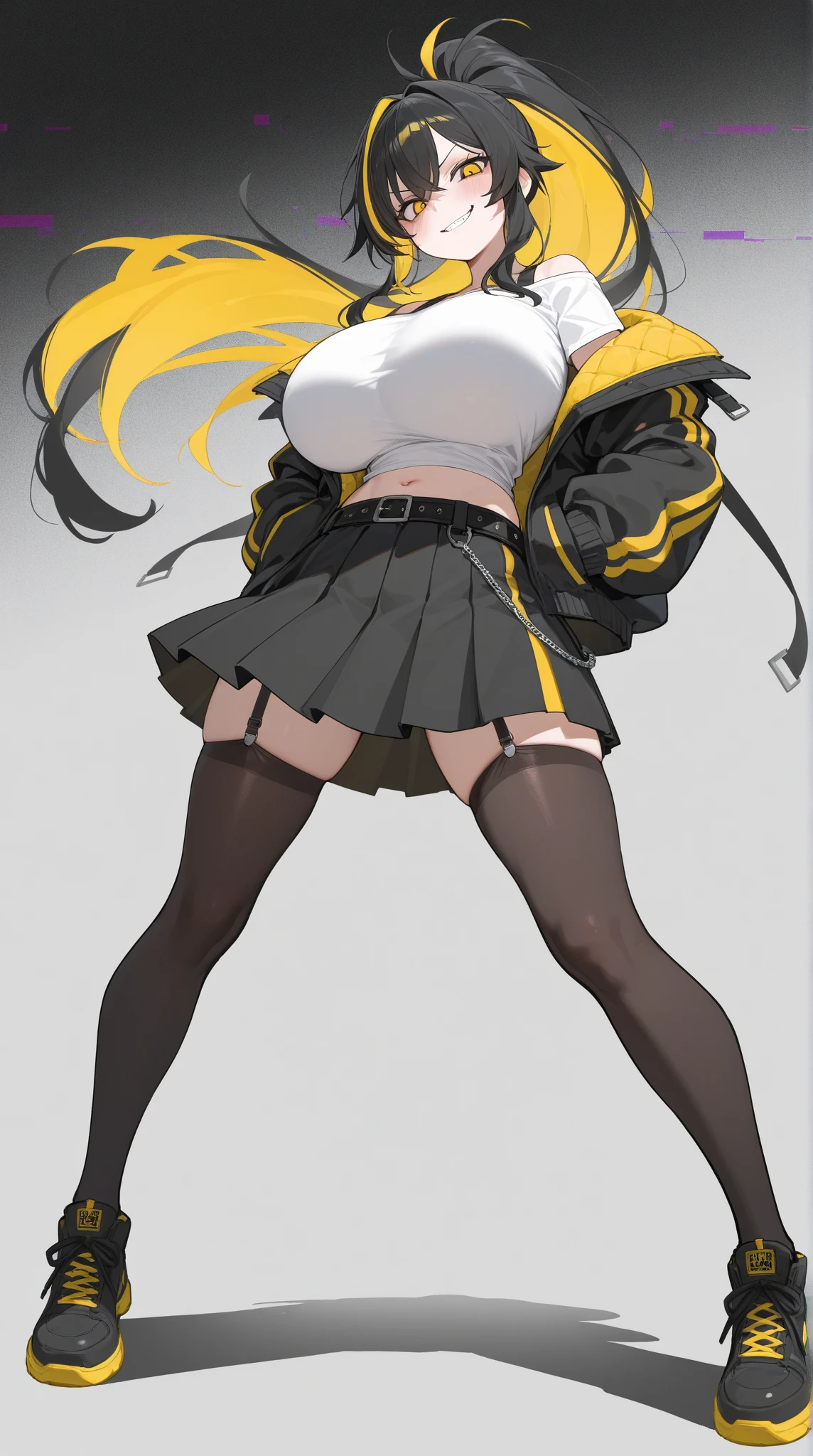 anime girl avec de gros seins posant dans un haut jaune et un jean, séduisante fille d’anime, Ilya Kuvshinov. 4 km, [ Art numérique 4 km ]!!, Style Anime 3D réaliste, Jolie fille d’anime, Artgerme extrêmement détaillé, Oppai, Style anime 4 K, Rendu photo réaliste Anime girl, Anime hyper réaliste, style anime. 8k