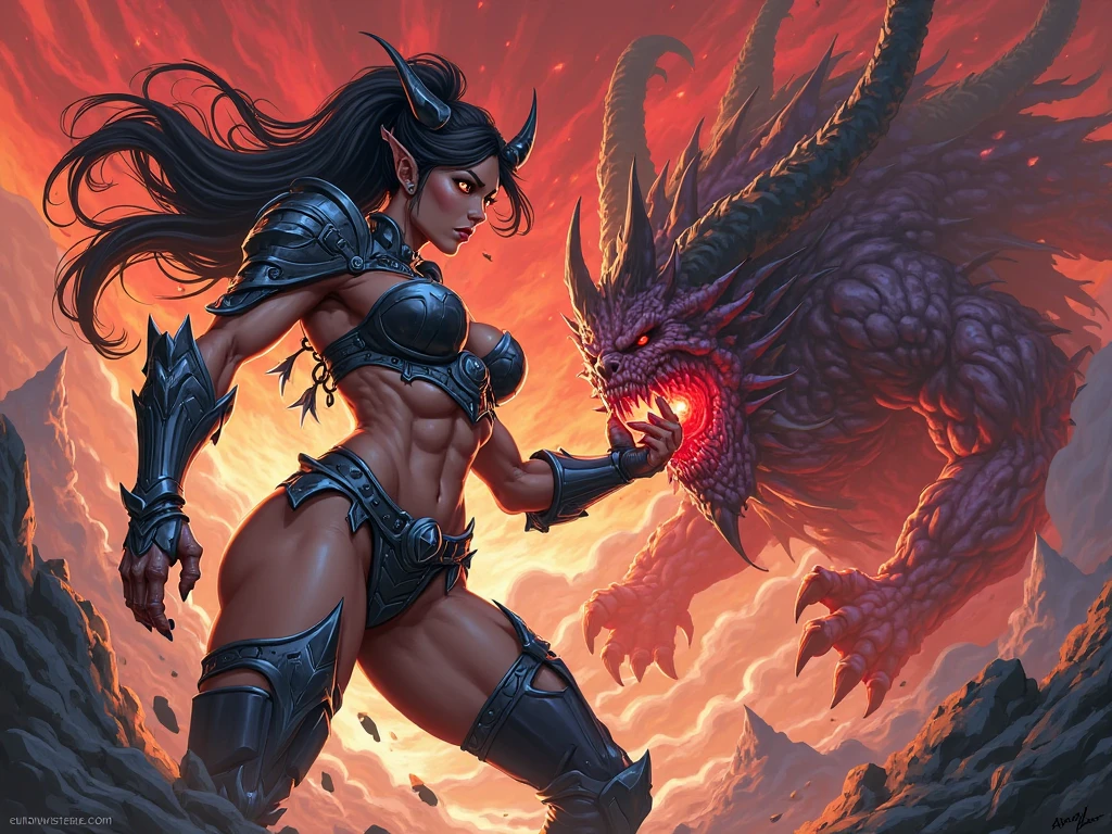 Monster Girl, Behimos, femele, Giant body shape, Great power, dark-brown skin, rough muscles, hard cuticle, High defense, Strong limbs, Stout tail, warriors, with wisdom, There are feelings, maternal tenderness, legendary, self-sacrifice, Aegis, UHD, high quality, highres, 16k