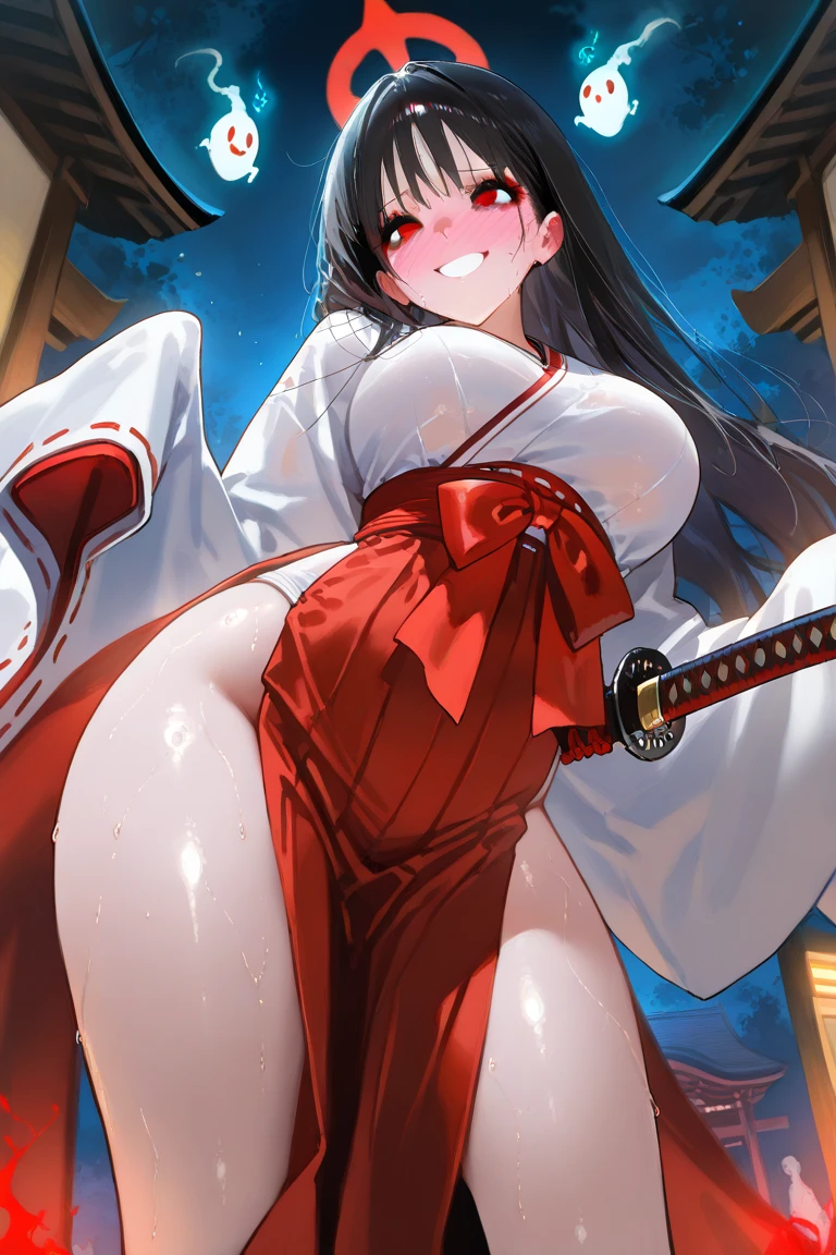 (masterpiece, best quality:1.2), 1girl, solo,standing_split, masterpiece, (pink kimono) , breasts out, show breasts angry face, good lighting, low-cut, fine details, masterpiece, glowing eyes, , angry 1girl, black hair, gag, bamboo, Nezuko Kamado, wisteria background, masterpiece, best quality, POV, whole body, wide hips, pantie ,back ass