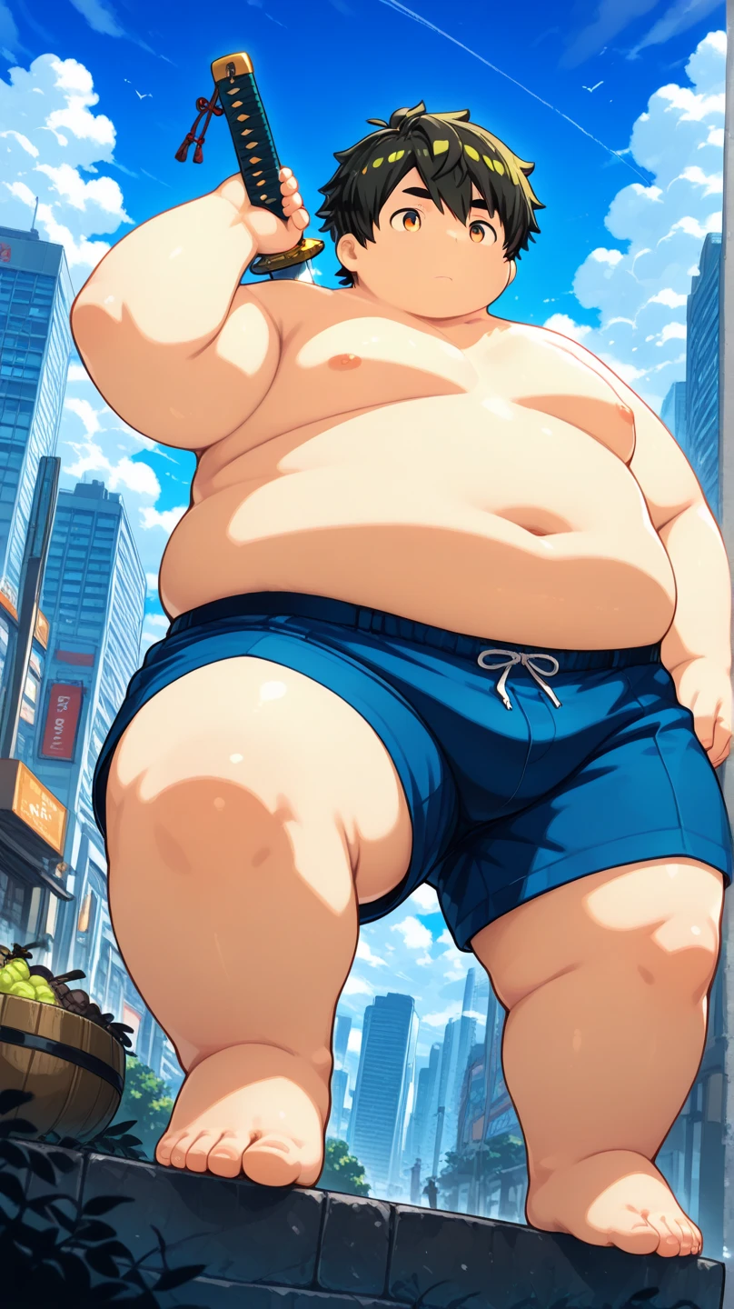 beautiful, chubby, (very short hair),pudgy face, (naughty) (high school students),((young)), ((androgynous)), (boyish), (handsome), ((thick)), (shota), overweight, (beefy), (butt), (cute), (obesity), (naughty brat), (へそ), (ぽっちゃりした体), big belly, (汗ばんだ体), (臭そうな体), (nude), (naked),