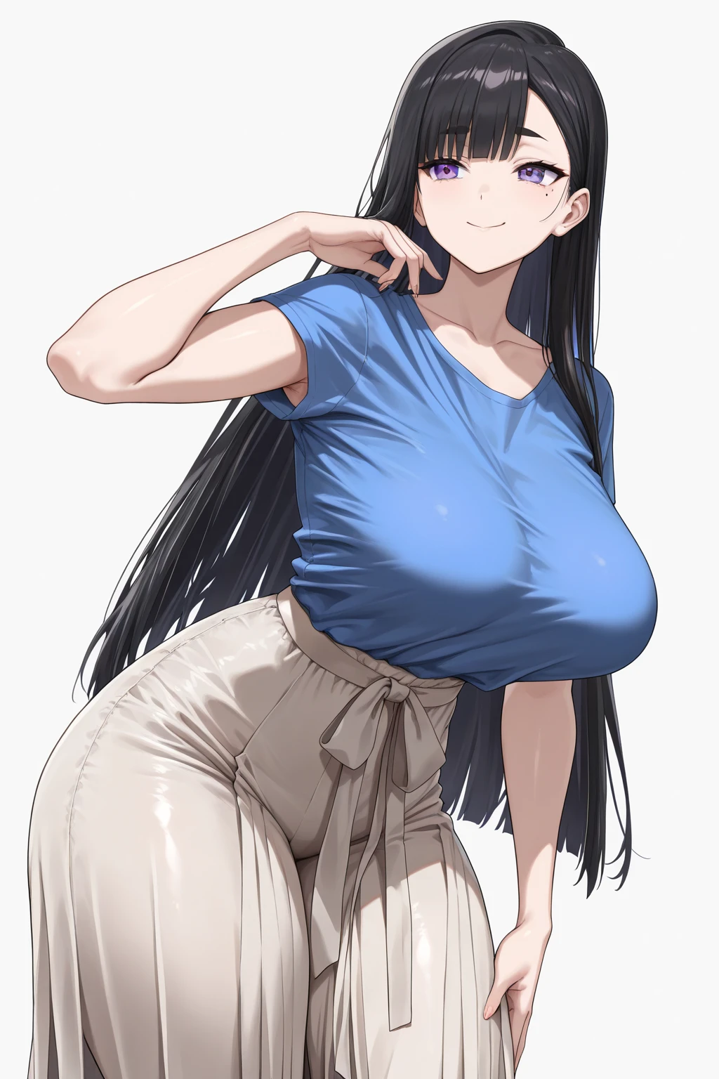 Taimanin Asagi、Asagi Igawa、Huge breasts、shirt、Sexy pose