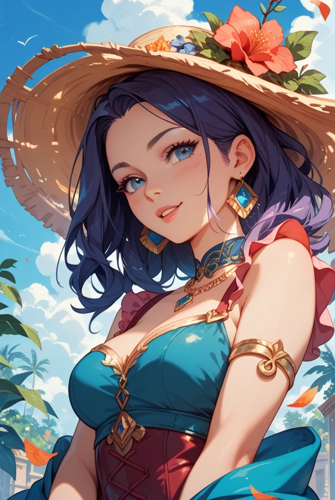 a picture of a mature woman reading a book on the beach during summer vacation, a beautiful mature woman, dynamic hair color, dynamic hair style, dynamic skin complexion, reading a book at the beach, wearing light dress, beach at summer time, (exotic cocktail drink: 1.1), sunny day, fantasy beach background,  a sense of relaxion, a sense of bliss, calm atmosphere,  , high details, best quality, 16k, [ultra detailed], masterpiece, best quality, (extremely detailed), dynamic angle, ultra wide shot, photorealistic, ((fantasy art)) ultra best realistic, best details, best quality, 16k, [ultra detailed], masterpiece, best quality, (extremely detailed), photorealism, depth of field, hyper realistic