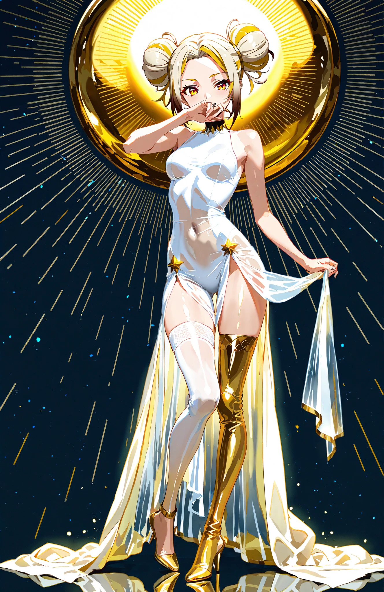 John Bauer, Naoyuki Kato, Mysterious, strange, surreal, bizarre, fantasy, Sci-fi, Japanese anime, girls playing with jump rope, perfect voluminous body, space station, detailed masterpiece perspectives angles