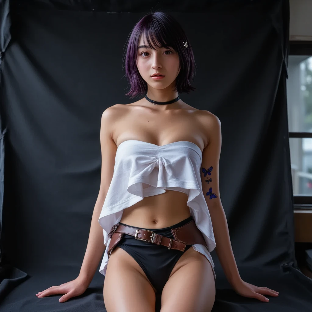 woman masturbating、Touching the clitoris with your fingers、Exposed Vagina、Bare crotch、Lying on your back in bed、Super detailed、Particles of light:0.5、Beautiful Eyeouth half open、Natural Texture、Mature slender beauty、、Small breasts、luna (Luna) - Isekai de Cheat Skill wo Te ni Shita Ore wa, The Genjitsu World is a place for people to gather: Level Up wa Jinsei wo Kaeta (I got cheat abilities in another world、Warriors in the real world ~Leveling up has changed my life~)、Off the shoulder、sexual temptation、