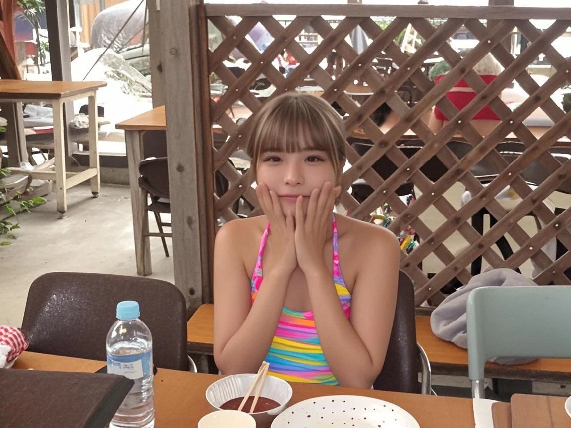 masterpiece,20-year-old,cute,swimsuit