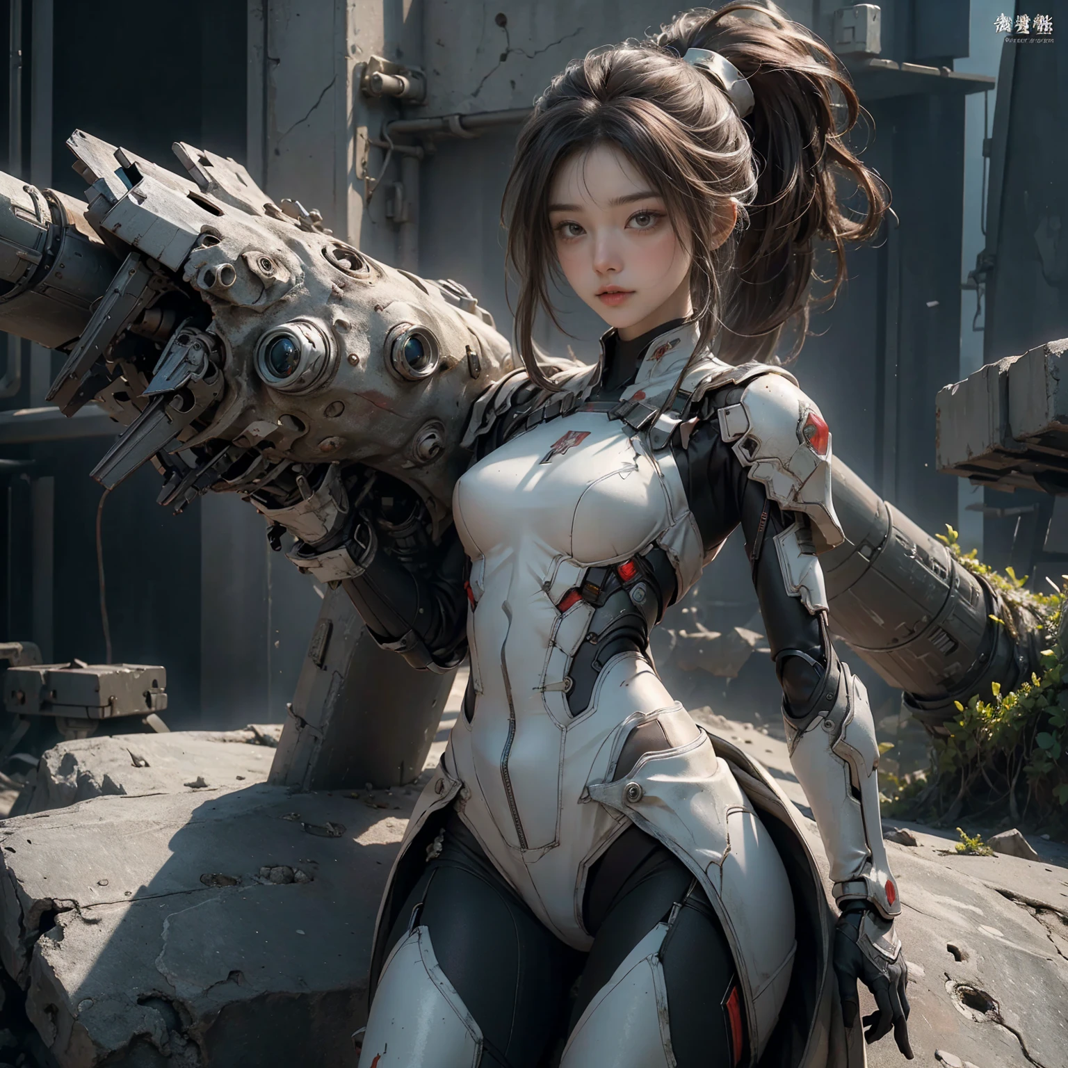 ((Best quality)), ((masterpiece)), (detailed:1.4), 3D, an image of a beautiful cyberpunk female,HDR (High Dynamic Range),Ray Tracing,NVIDIA RTX,Super-Resolution,Unreal 5,Subsurface scattering,PBR Texturing,Post-processing,Anisotropic Filtering,Depth-of-field,Maximum clarity and sharpness,Multi-layered textures,Albedo and Specular maps,Surface shading,Accurate simulation of light-material interaction,Perfect proportions,Octane Render,Two-tone lighting,Wide aperture,Low ISO,White balance,Rule of thirds,8K RAW,