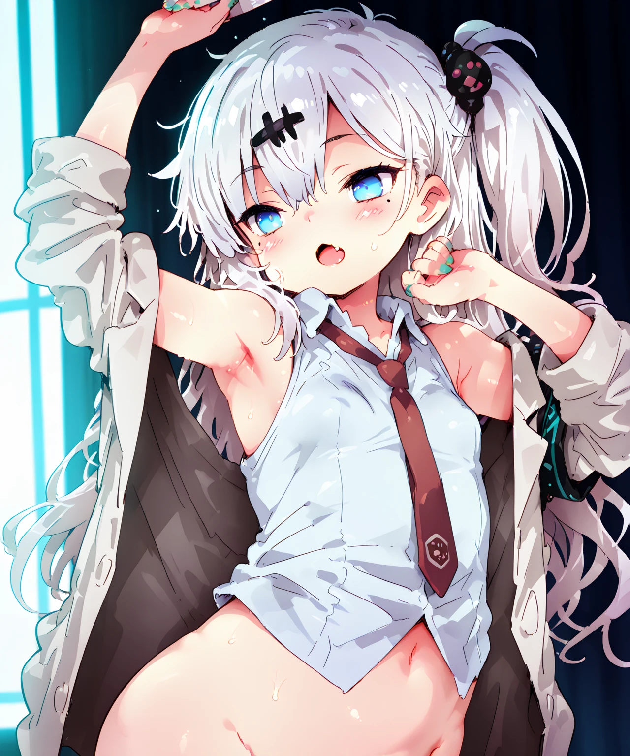 (that it), 1 girl, Single, underwear, panties, good, underwear, long hair, Blush, Cowboy shot, clean face, beautiful eyes, huge_President, See through, Orange hair, necklace, underwear only, , 1990s \(style\), (Anime, Anime_Screen cover), (Animeーション化された gif, mp4) ,video, Animeーション化された, Tafah, beloved quality, very_beloved_Solve, big_File size, In full colour,