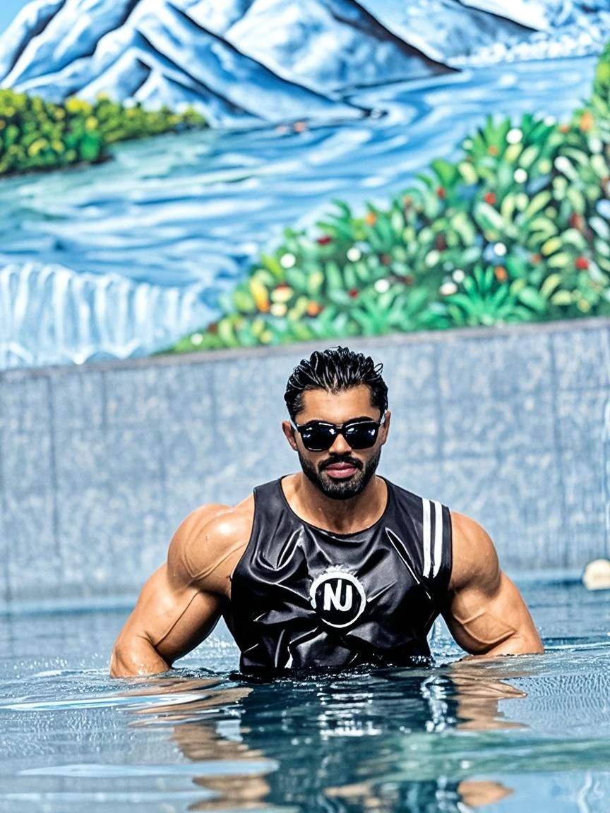 Muscular body,raal body,realistic face 