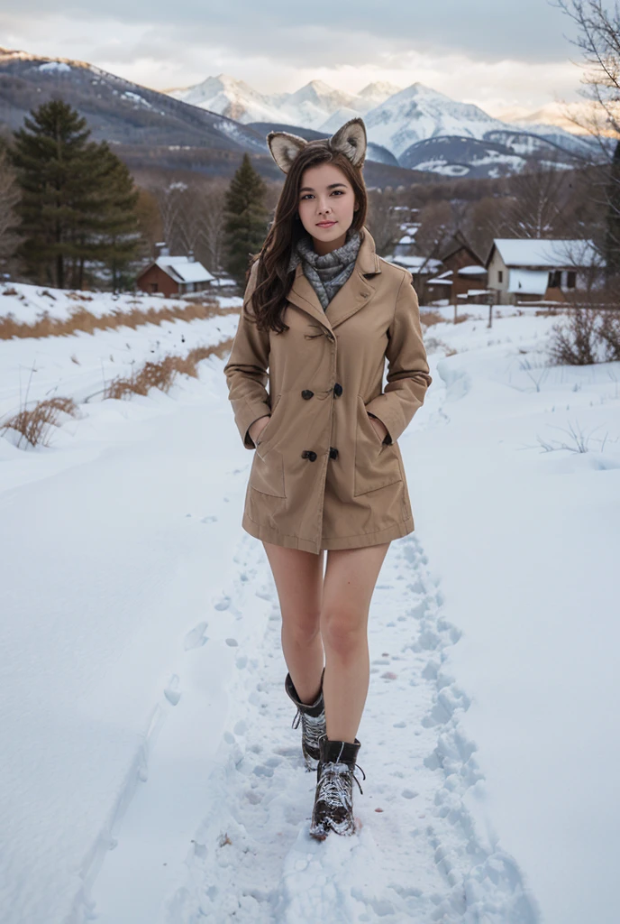 naked girl beauty outdoors showing vagina while standing