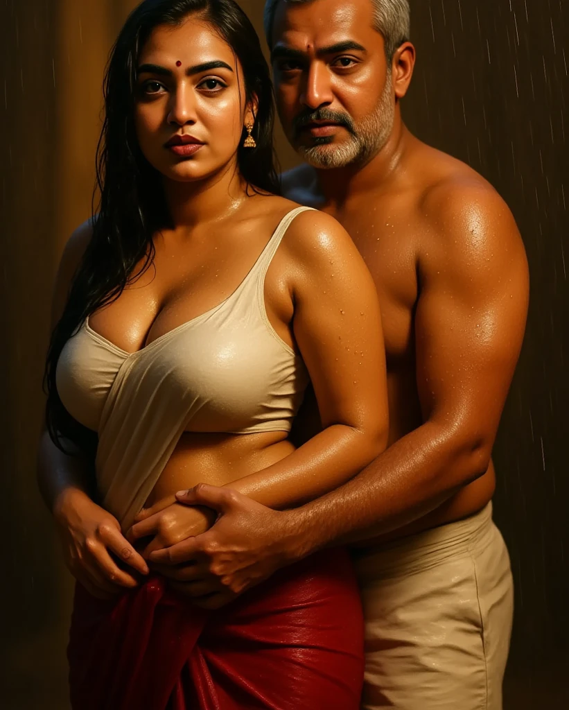 32 years old Actress nayanthara  ultra realistic clear face angry expression, swooping breasts curvy, and long strapless red dress he is pressing her tightly and  kissed by an old men and penetrating by his penis  and fucking her hard, penis penetrate into her vagina forcefully while  she is smiling and ripping her apart, she is crying in pain, penises penetrating  into her vagina, ass, navel, mouth all over  her body. She is trying her best to escape but those old mens forcefully put her down while blood coming out of her vagina, ass, mouth. And those men beating her ass vagina all her body  parts 