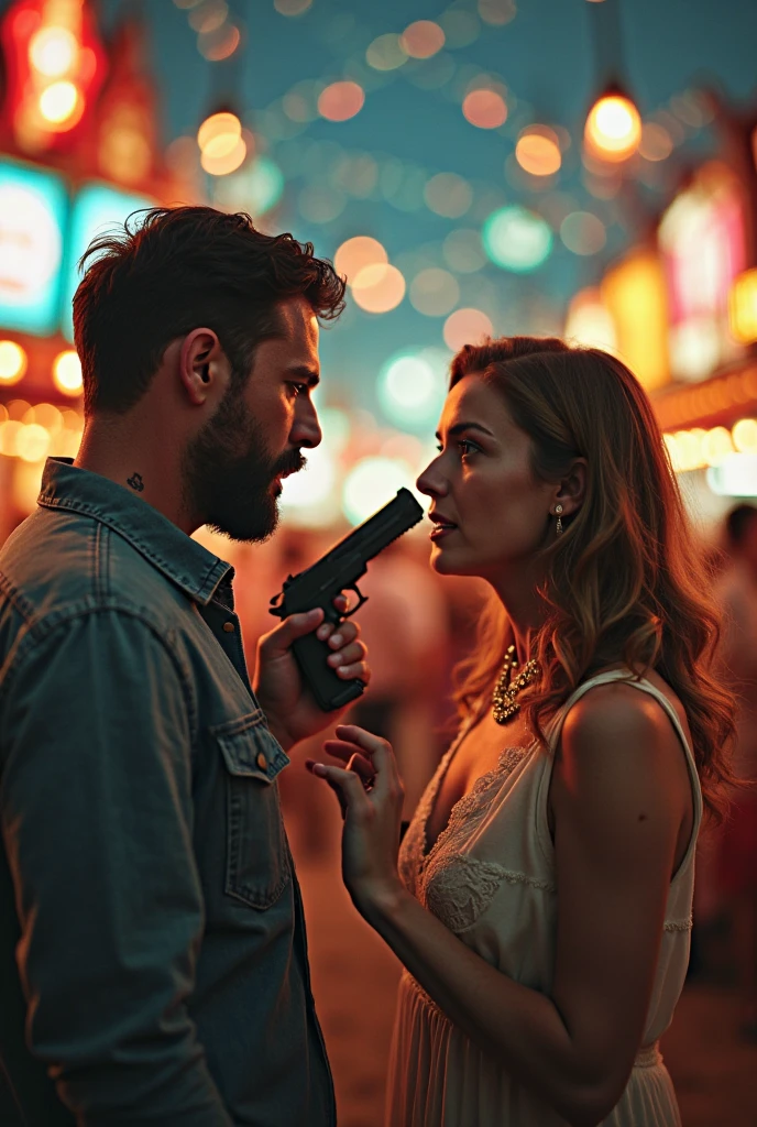 There is a 30-year-old photographer,Photographing a beautiful woman,Photographer with short hair, (slightly overweight), Sit at the bar,Directing a model,, Models wear sexy,In his studio, With camera, There are a lot of clothes and high heels in the closet,Popular on Art Station, Play Techno House Music, Music playing, listen to music,masterpiece