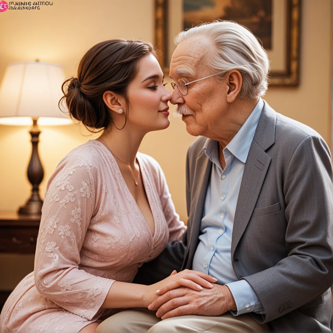 A man in a plaid suit making out with a lady with severe down syndrome, 4k photo, highly detailed, (ultrarealistic:1.3) <lora:RichardDawson:1>