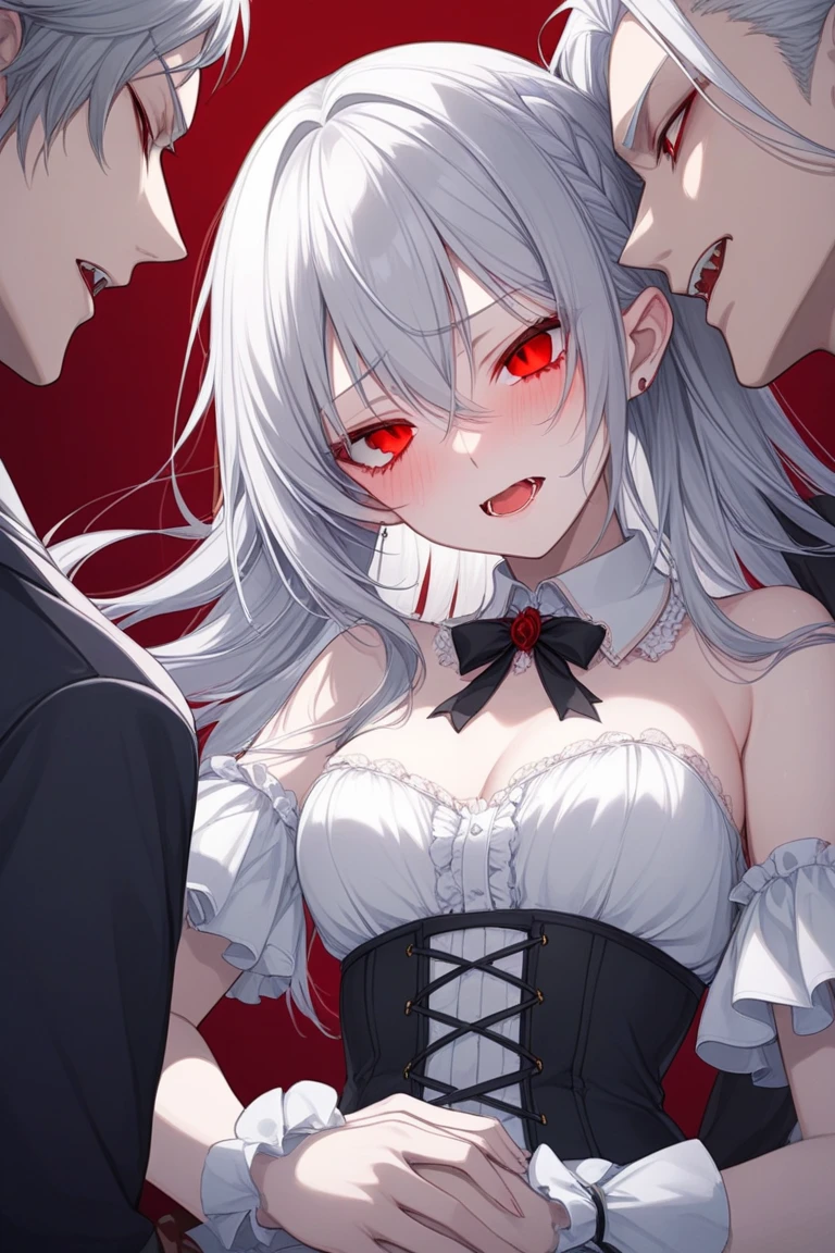 Best Quality, (Masterpiece:1.2), High Detailed, Cat Ears, 1girl, solo, tojo koneko, looking at the viewer, closed mouth, light smile, red eyes, white hair, short hair, hair decoration, cleavage, black neckband, erotica, sleeveless, (close-up), bare legs, (((bloody, scared, blood))), healthy skin, ((bra)), ((punished, punishment, pain)), (prison cell)