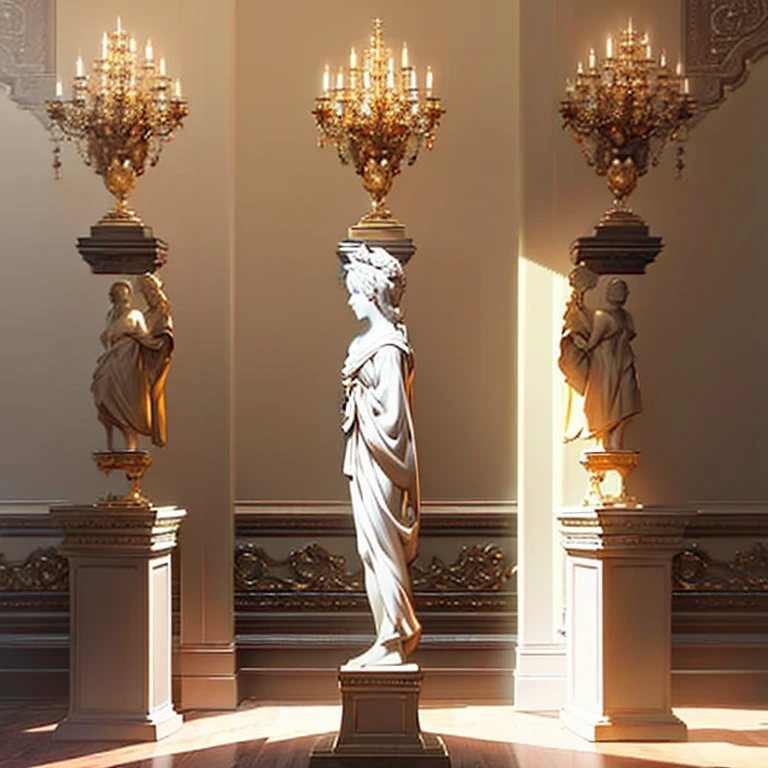 3 pedestals of marble gises