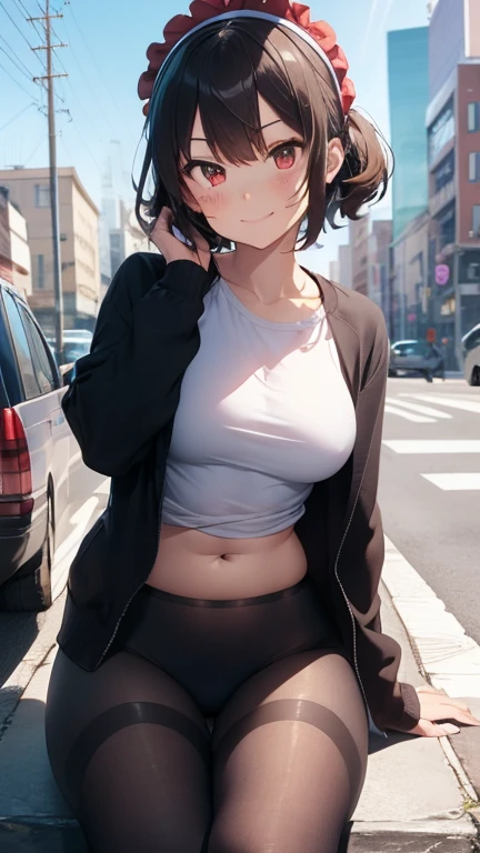 NSFW,(8k, Highest quality, masterpiece: 1.2),Fullbody:1.5, (Realistic, photoRealistic: 1.37), (beautiful face),Very detailed face, One Girl,(shame:1.3,shyness:1.6,embarrassed:1.3,constricted pupils:1.5,disappointed,Humiliation: 1.2), Beautiful attention to detail, Floating messy short Hair, (shirtlift:1.3), black stockings, (whole body:1.2),(famous street,many mob people,crowded,(flat chest:1.1)),background blur,(hiding beside alley),tears:1.3,(lowrise Microbikini:1.5),nipslip,show teeth