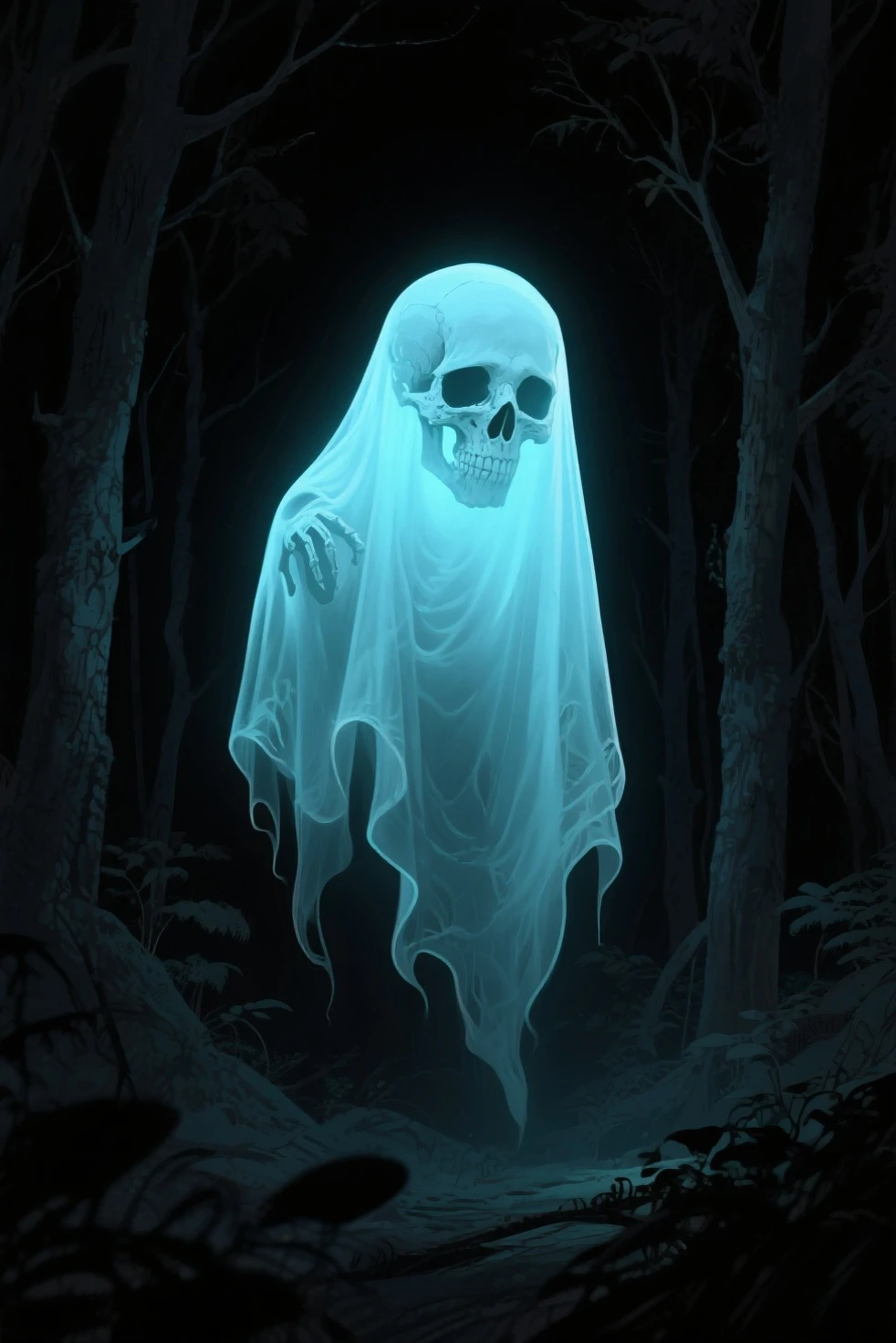 desenho de linha de halloween ghost, On white background, monochrome, black andwhite, no shadows, white background, whithout background