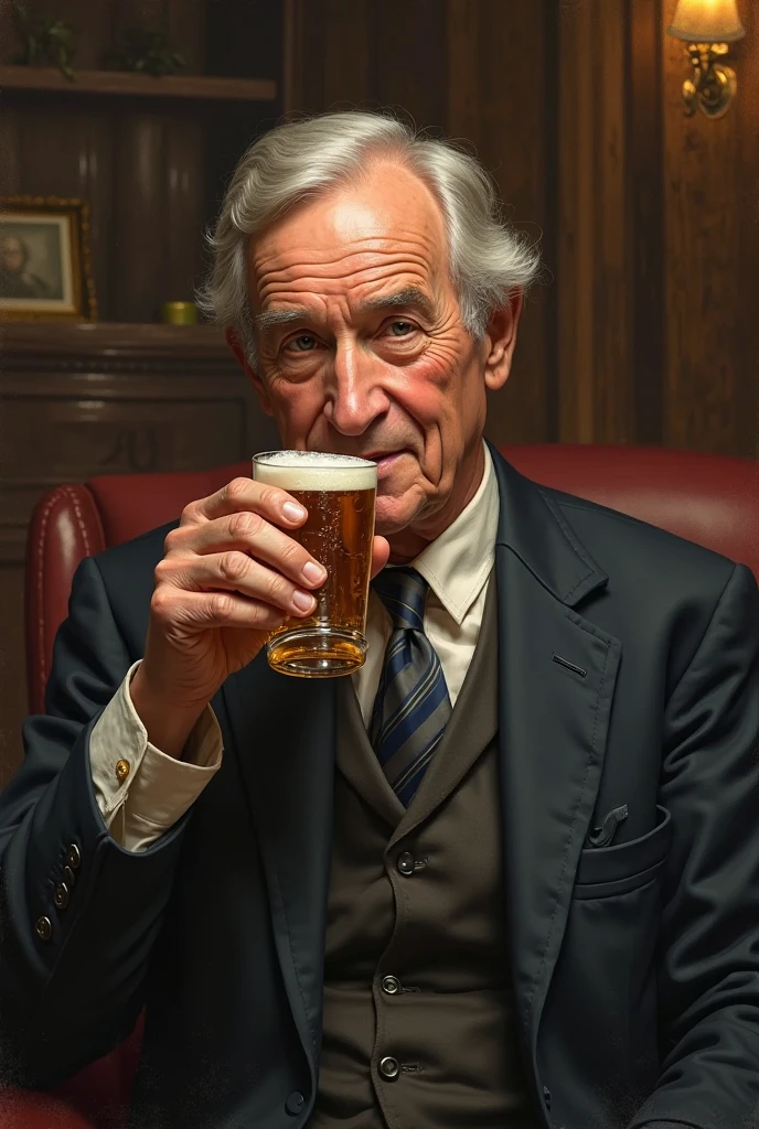 Bob Hawke chugging beer